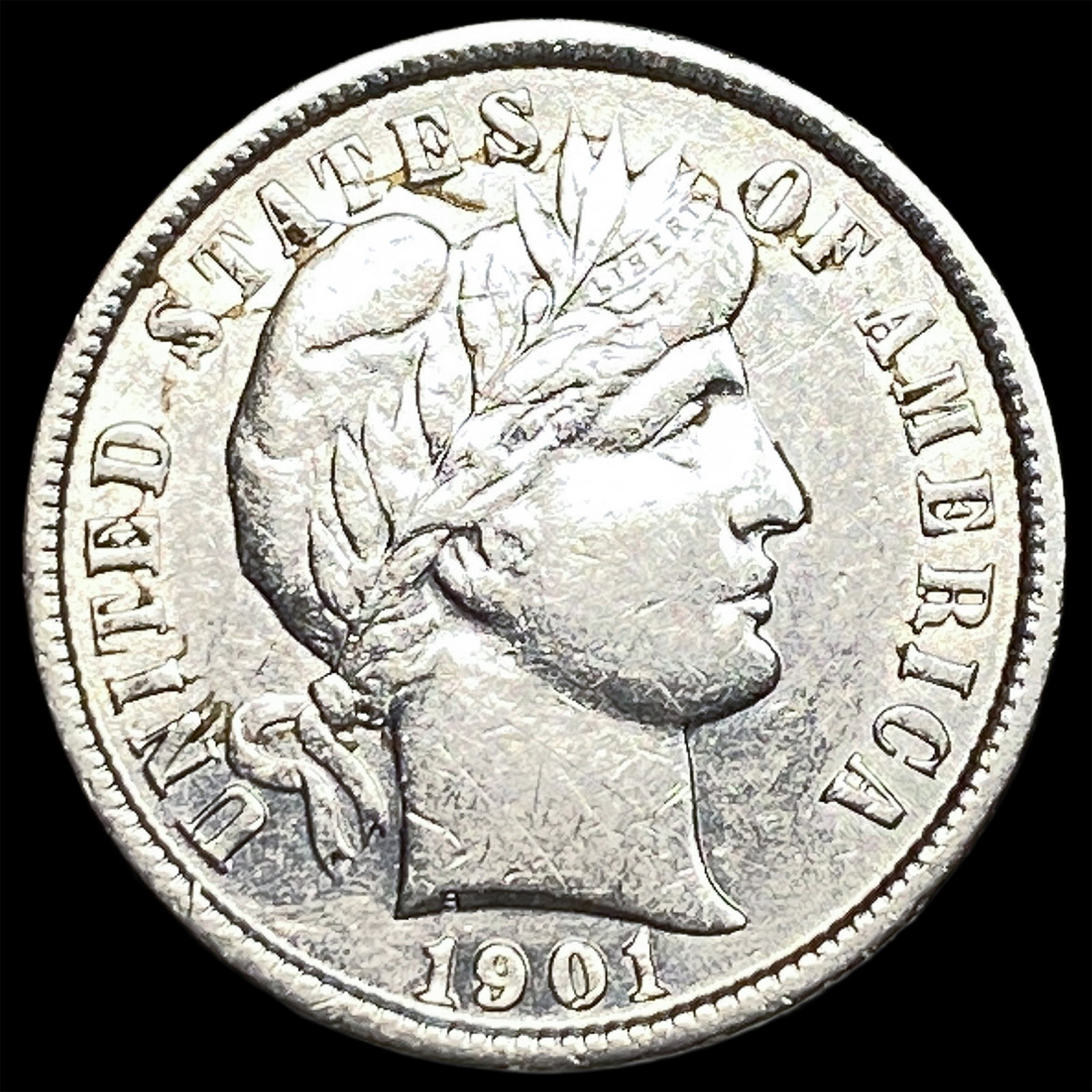 1901 Barber Dime CLOSELY UNCIRCULATED (1 of 2)