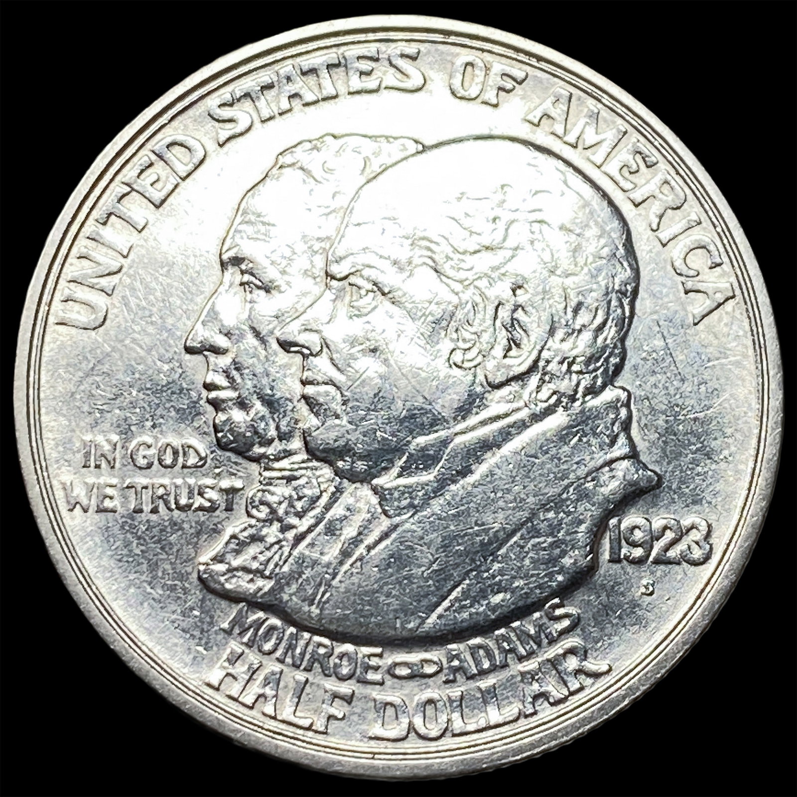 1923-S Silver Monroe Doctrine Centennial Half Dollar CLOSELY UNCIRCULATED (1 of 2)