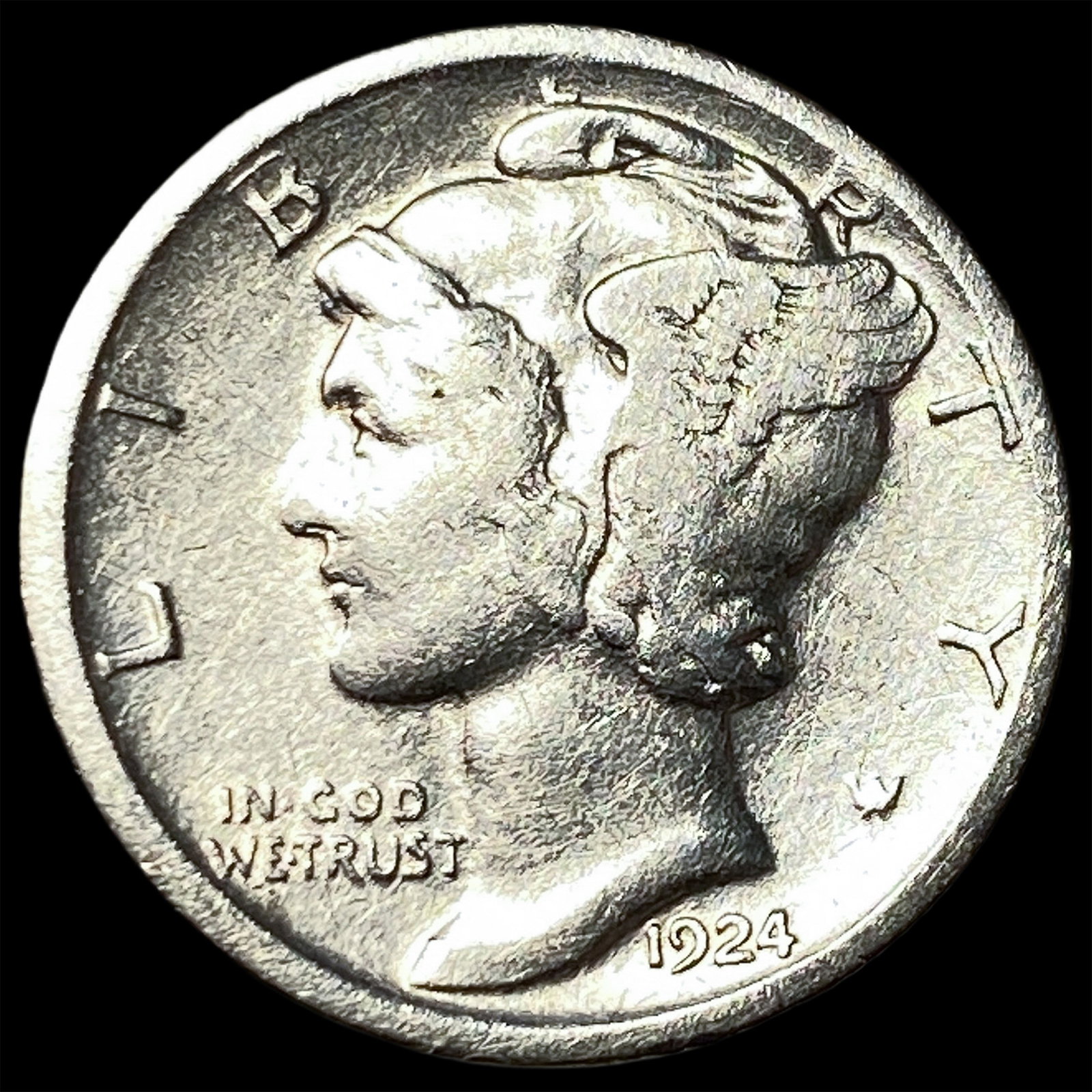 1924 Mercury Dime LIGHTLY CIRCULATED (1 of 2)