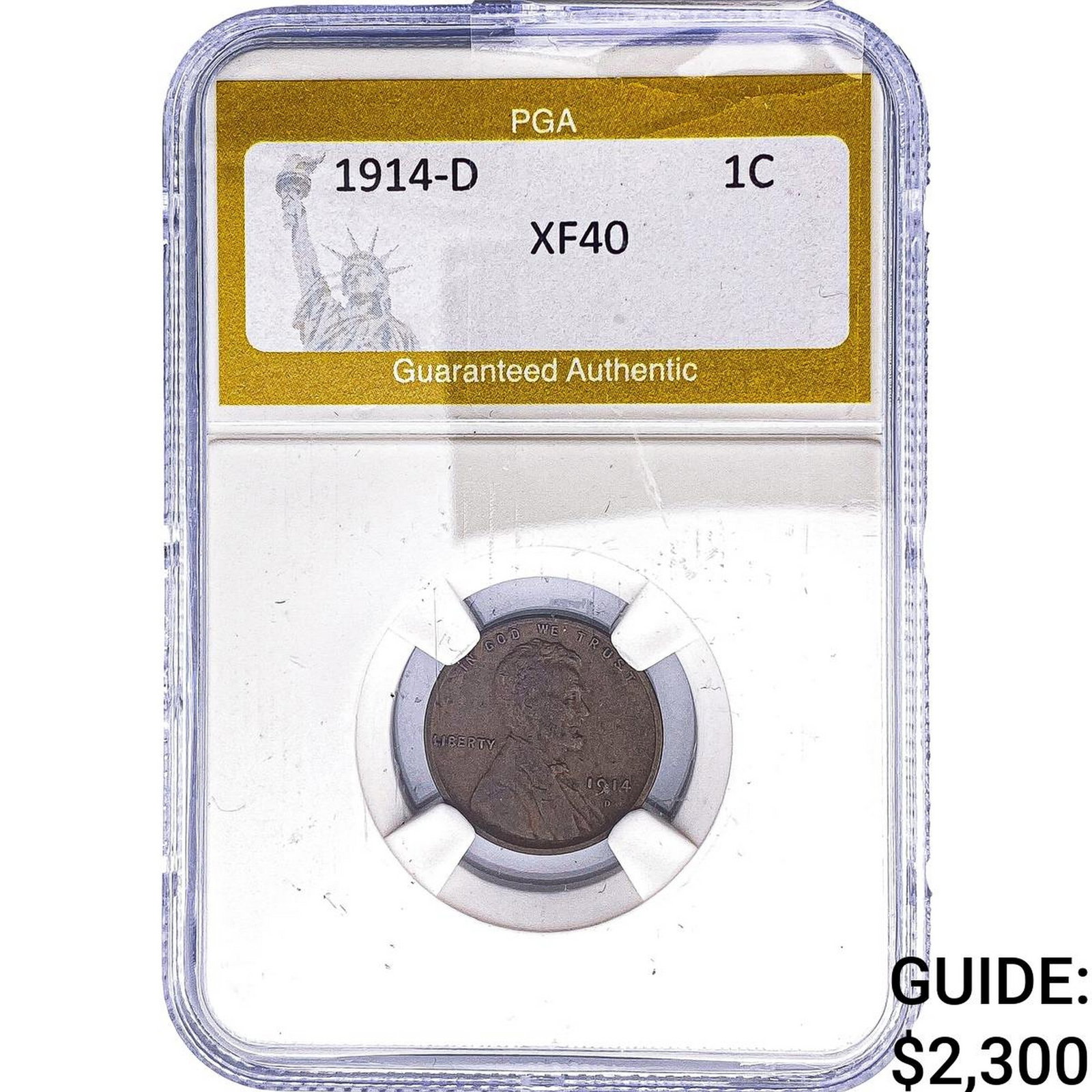 1914-D Wheat Cent PGA XF40 (1 of 2)