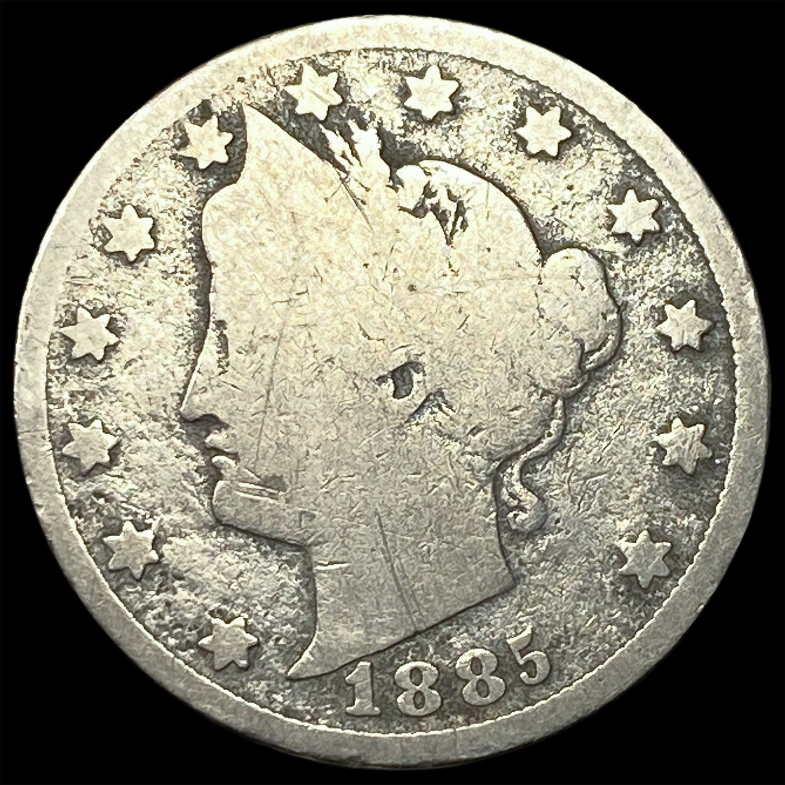 1885 Liberty Head Nickel LIGHTLY CIRCULATED: 1885 Liberty Head Nickel LIGHTLY CIRCULATED