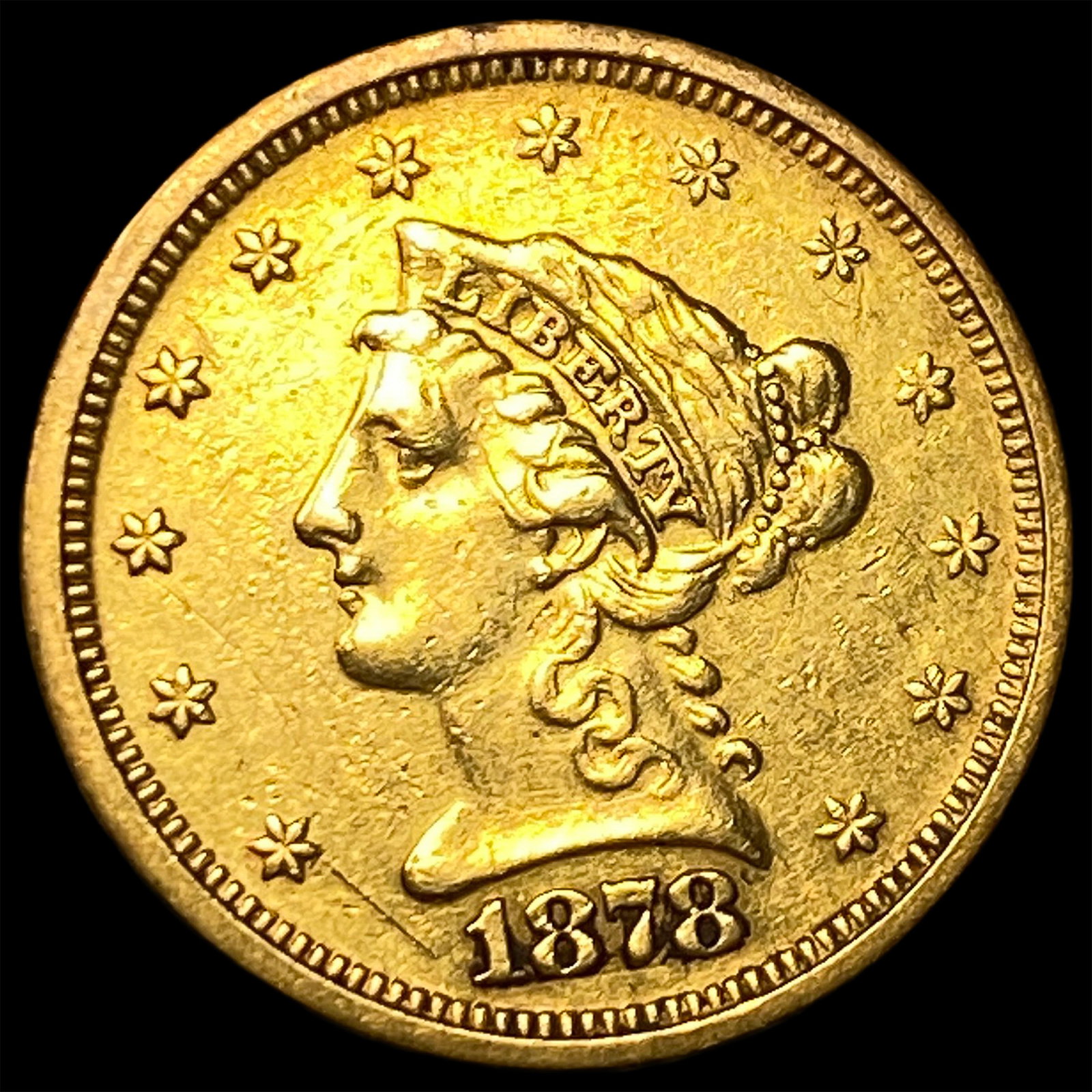 1878-S Gold $2.50 Liberty Head Quarter Eagle UNCIRCULATED: 1878-S Gold $2.50 Liberty Head Quarter Eagle UNCIRCULATED