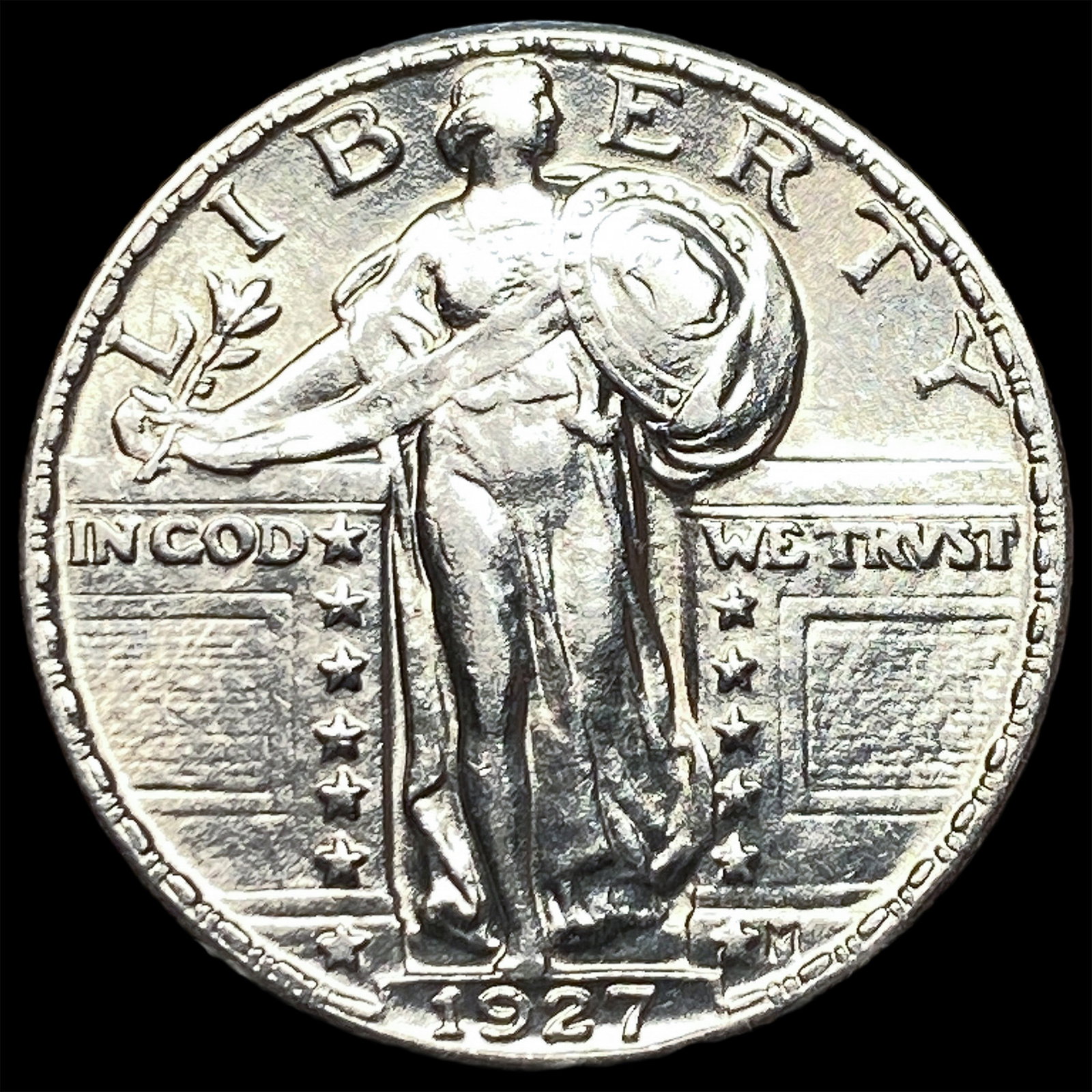 1927 Standing Liberty Silver Quarter UNCIRCULATED: 1927 Standing Liberty Silver Quarter UNCIRCULATED