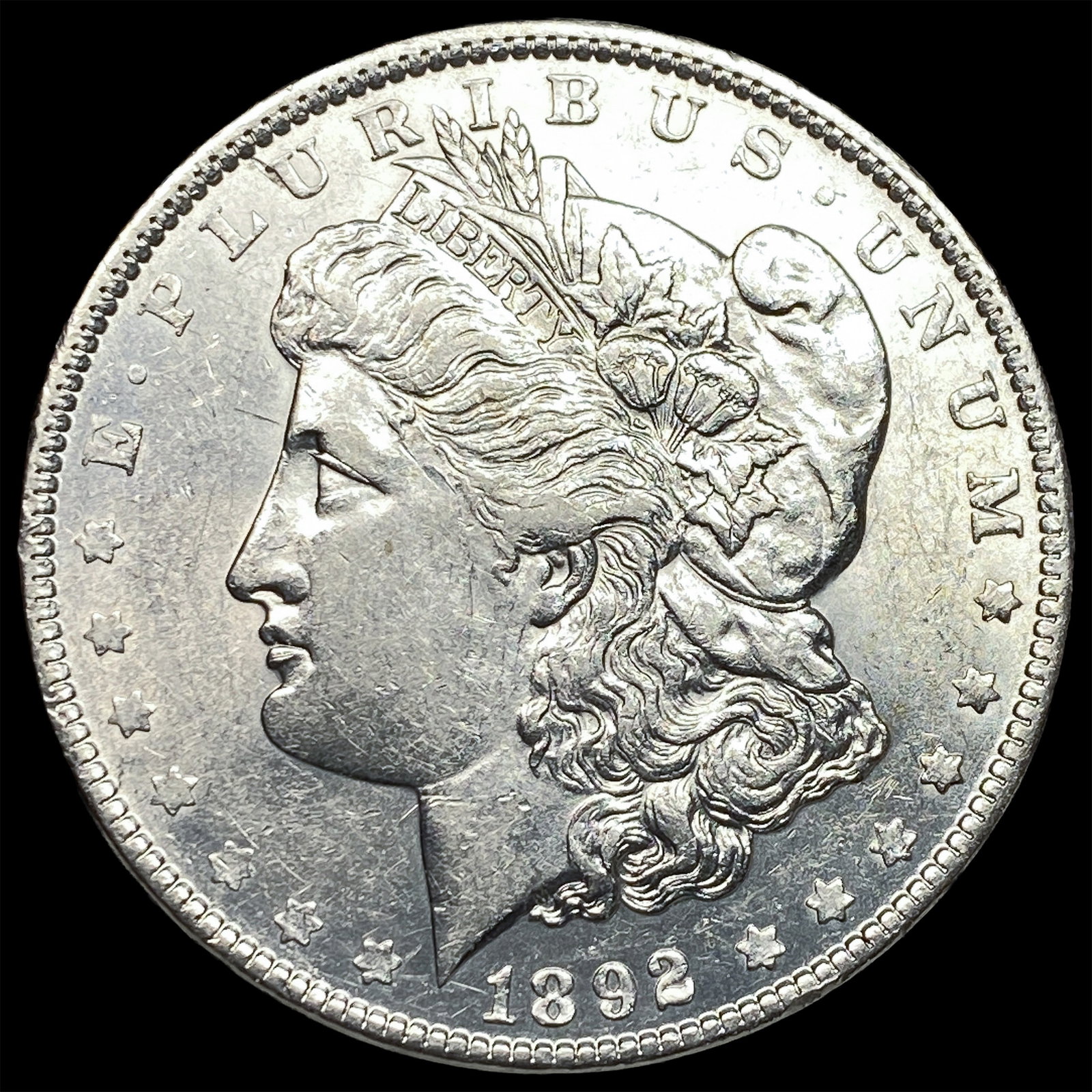 1892 Morgan Silver Dollar CLOSELY UNCIRCULATED: 1892 Morgan Silver Dollar CLOSELY UNCIRCULATED