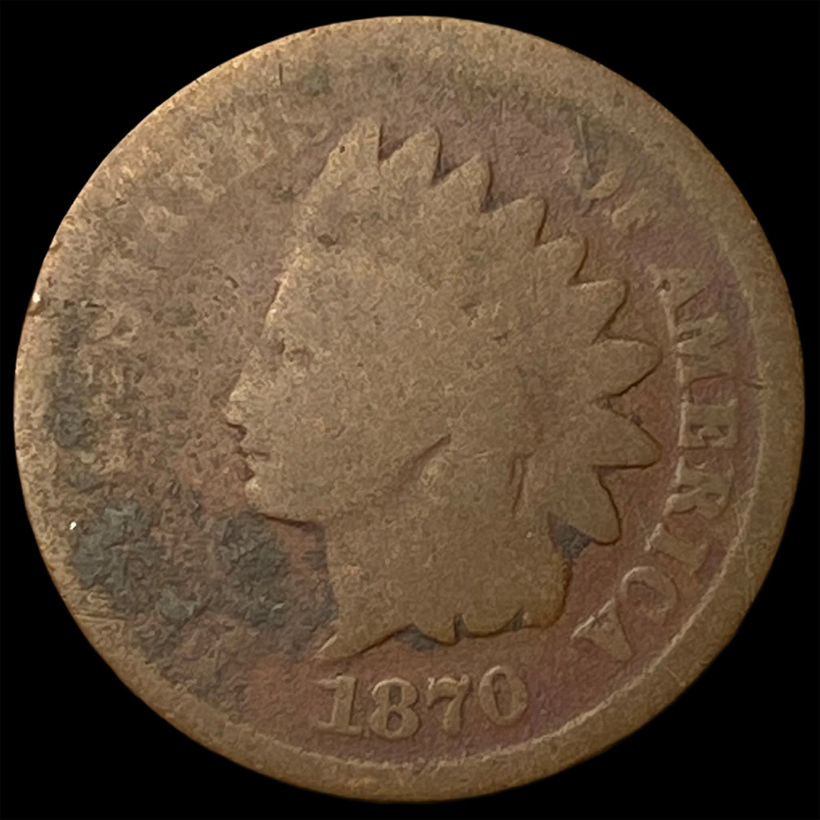 1870 Indian Head Cent NICELY CIRCULATED (1 of 2)