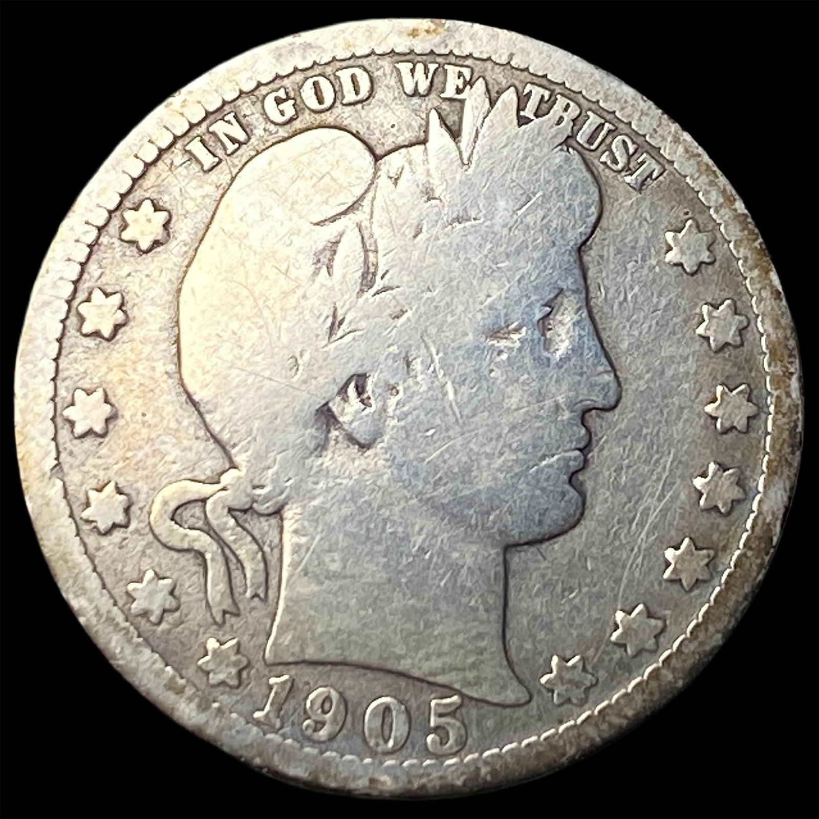 1905 Barber Quarter NICELY CIRCULATED (1 of 2)
