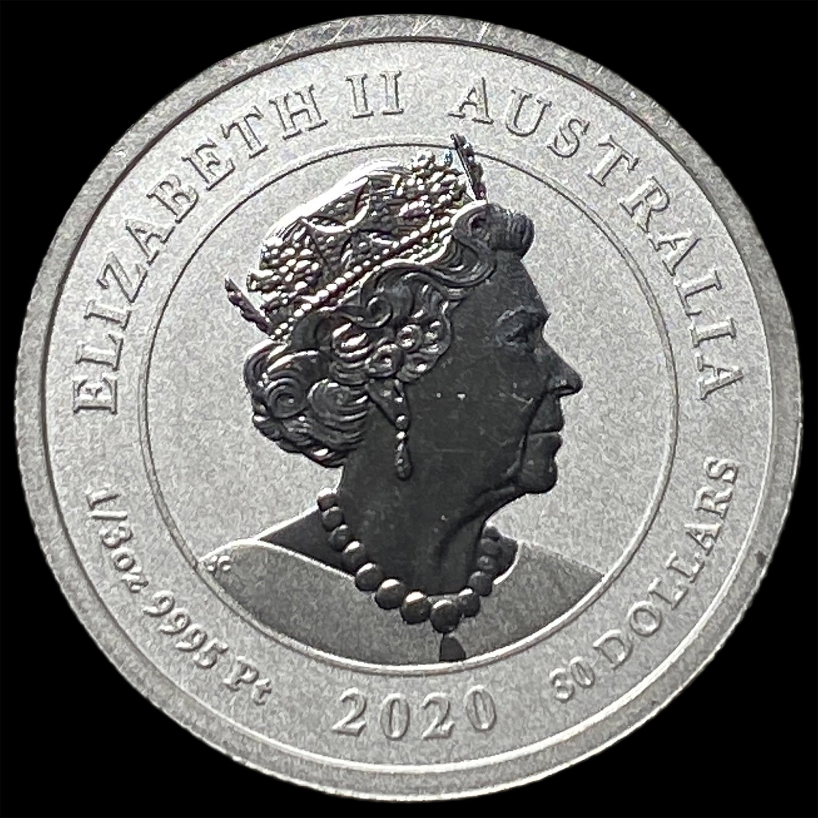2020 Platinum 1/3 oz $30 Australian Leopard Seal SUPERB GEM BU (1 of 2)
