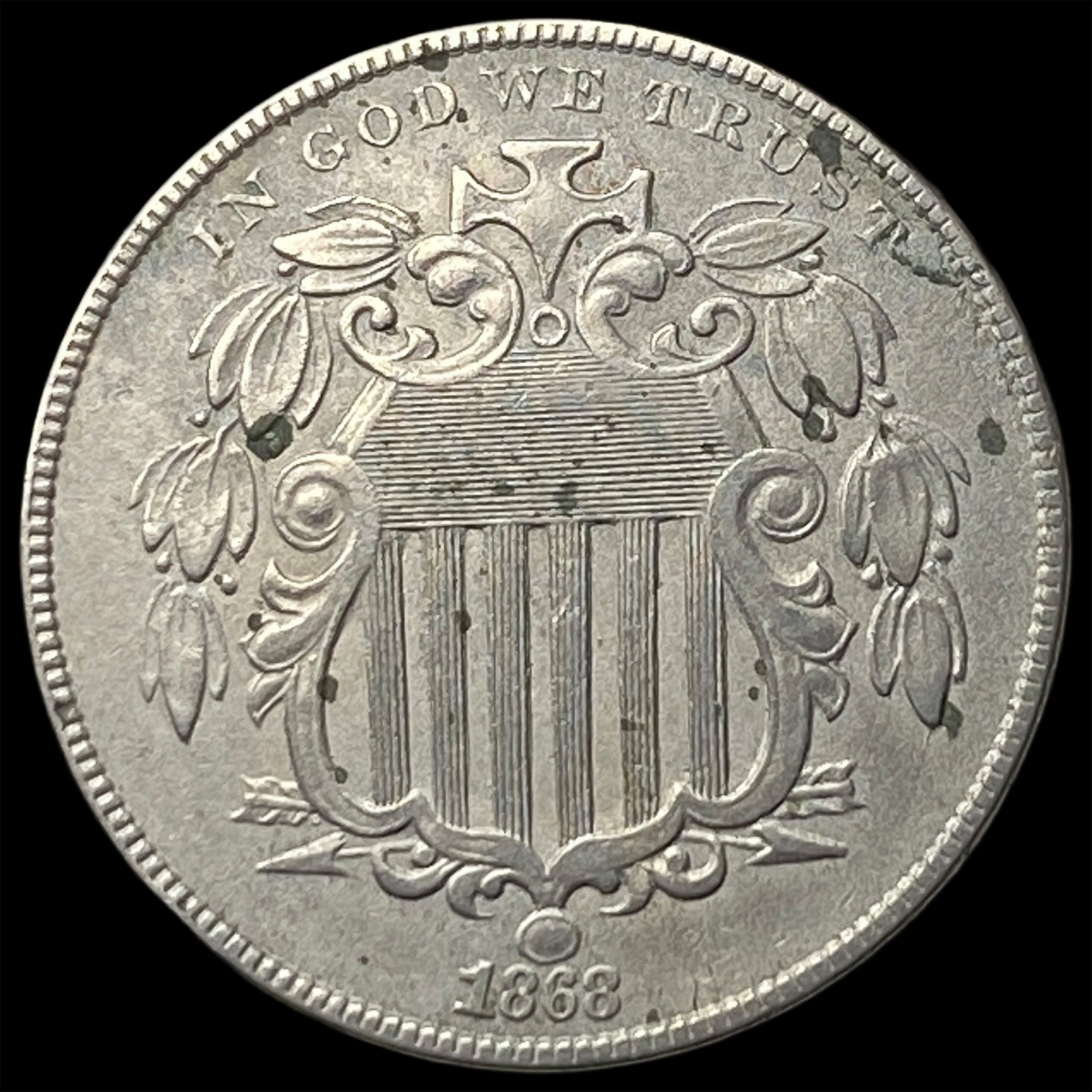 1868 Shield Nickel CHOICE AU (1 of 2)