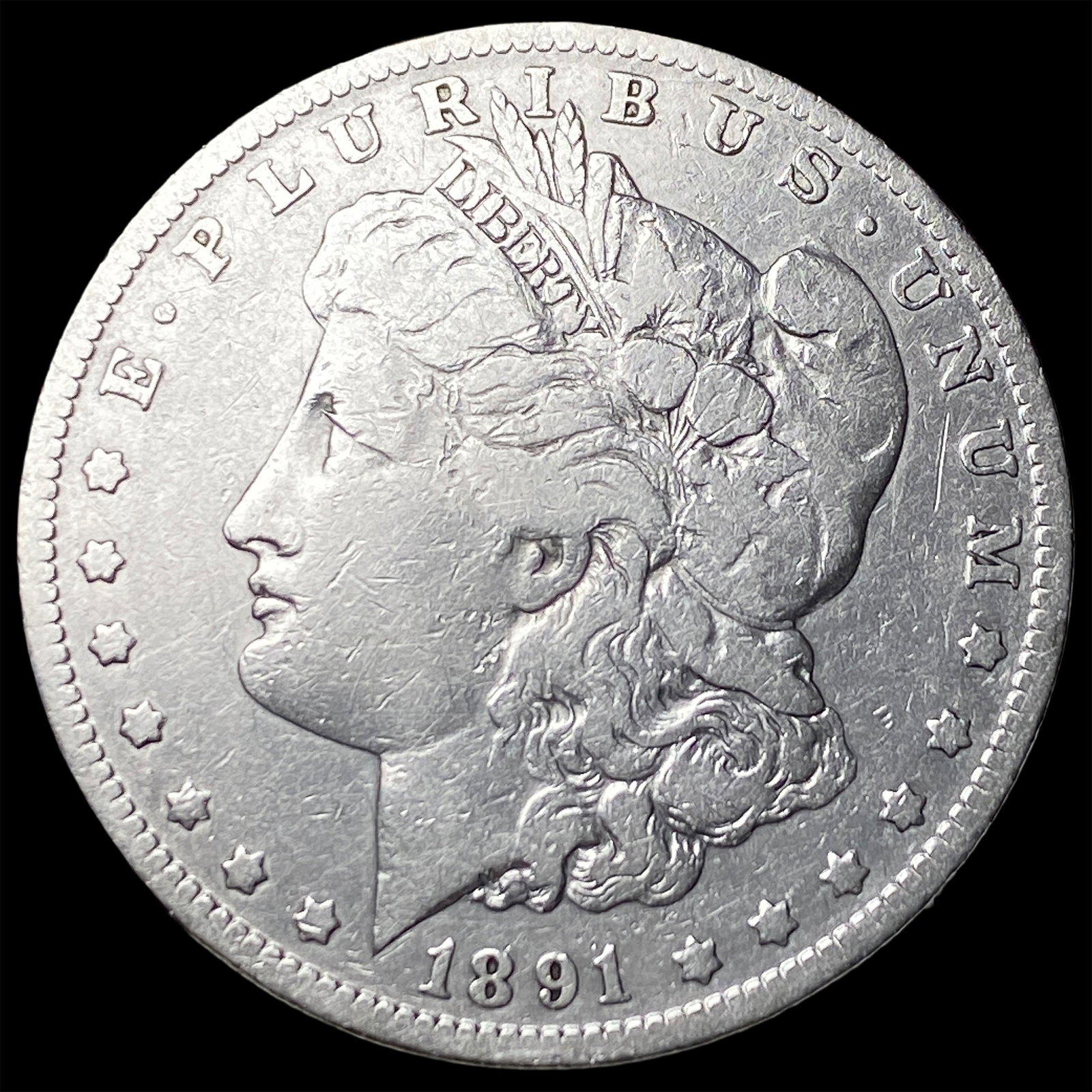 1891-O Silver Morgan Dollar LIGHTLY CIRCULATED (1 of 2)