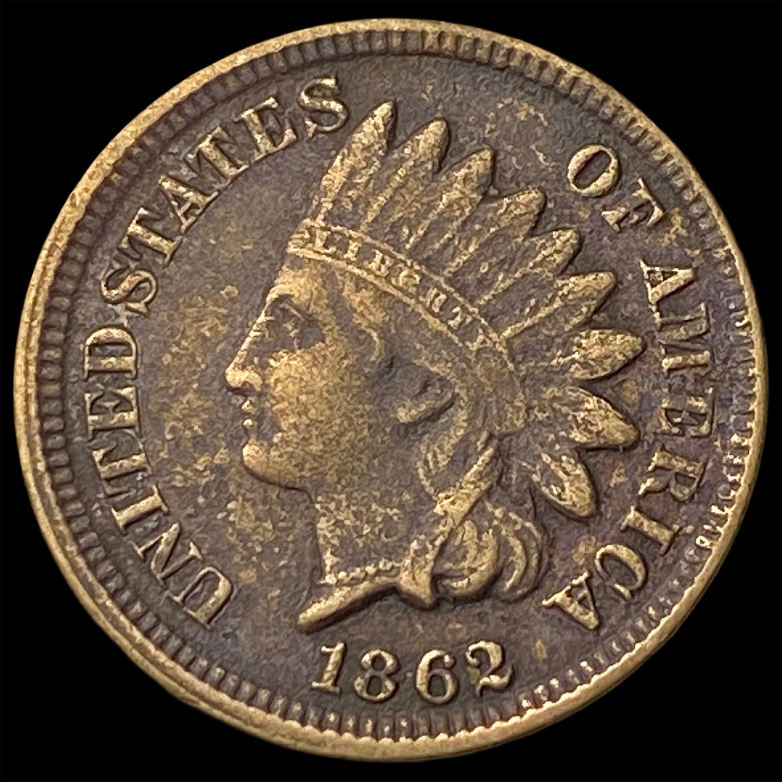 1862 Copper-Nickel Indian Head Cent NEARLY UNCIRCULATED: 1862 Copper-Nickel Indian Head Cent NEARLY UNCIRCULATED