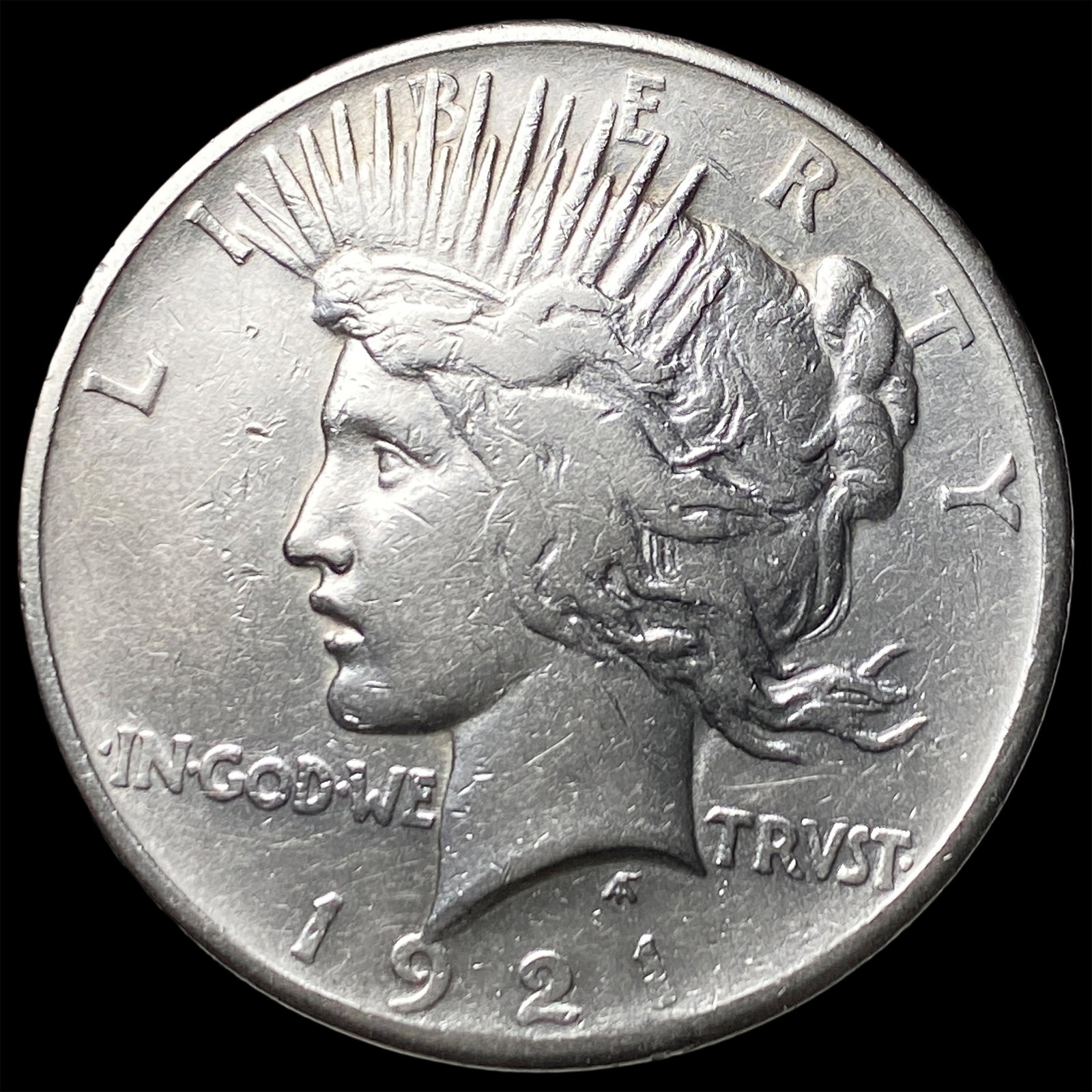 1921 Silver Peace Dollar NEARLY UNCIRCULATED: 1921 Silver Peace Dollar NEARLY UNCIRCULATED