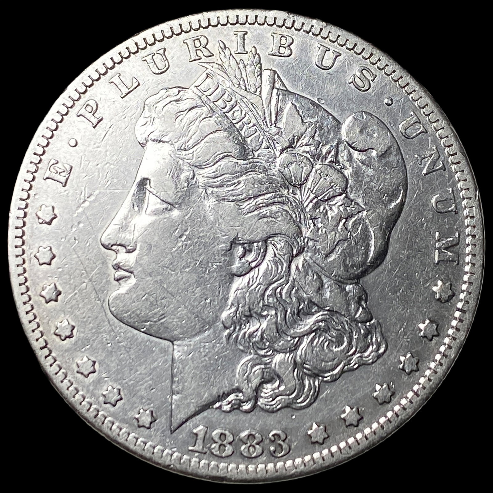 1883-S Silver Morgan Dollar NEARLY UNCIRCULATED (1 of 2)
