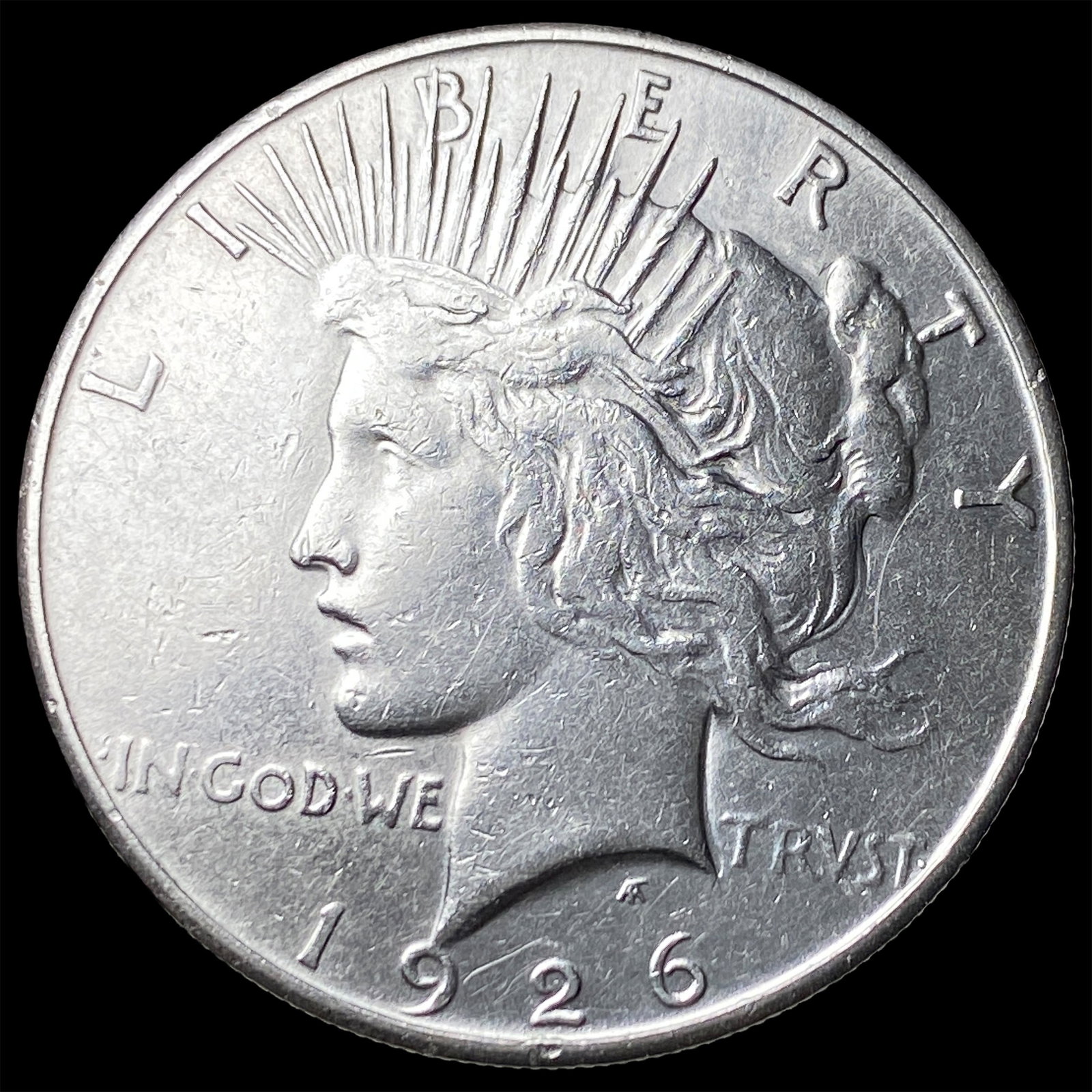 1926-S Silver Peace Dollar CLOSELY UNCIRCULATED: 1926-S Silver Peace Dollar CLOSELY UNCIRCULATED