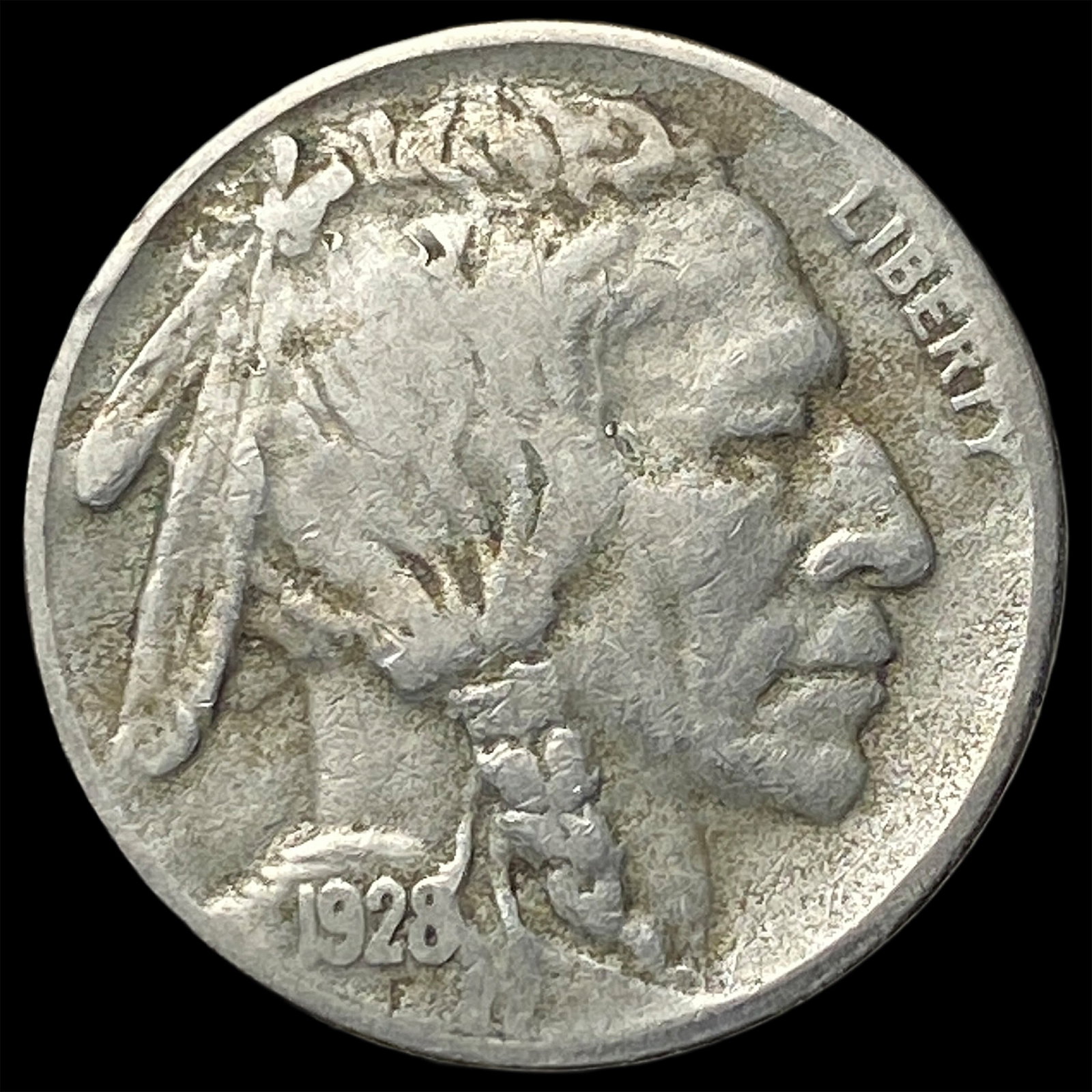 1928-S Buffalo Nickel NEARLY UNCIRCULATED (1 of 2)