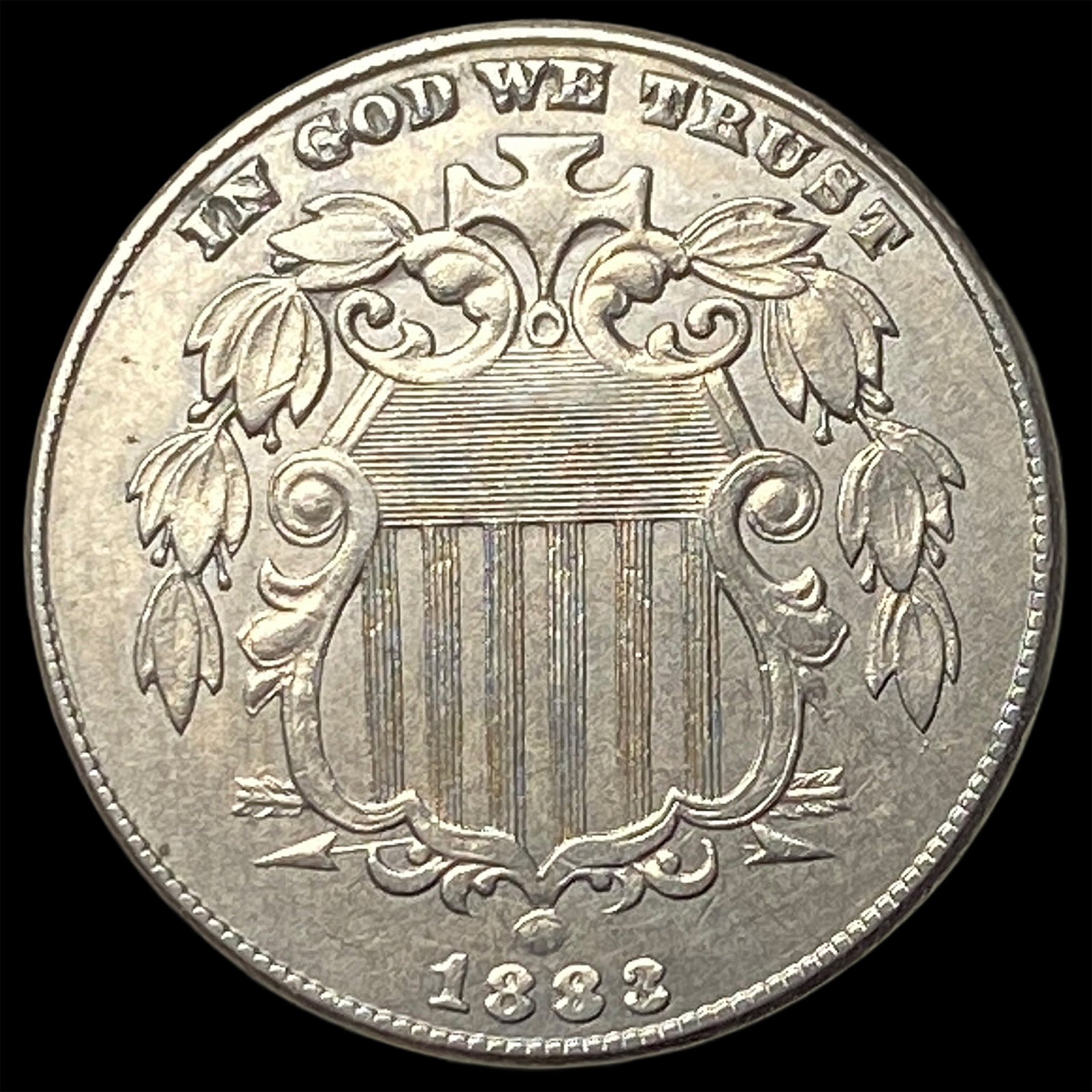 1883 Shield Nickel CHOICE AU (1 of 2)