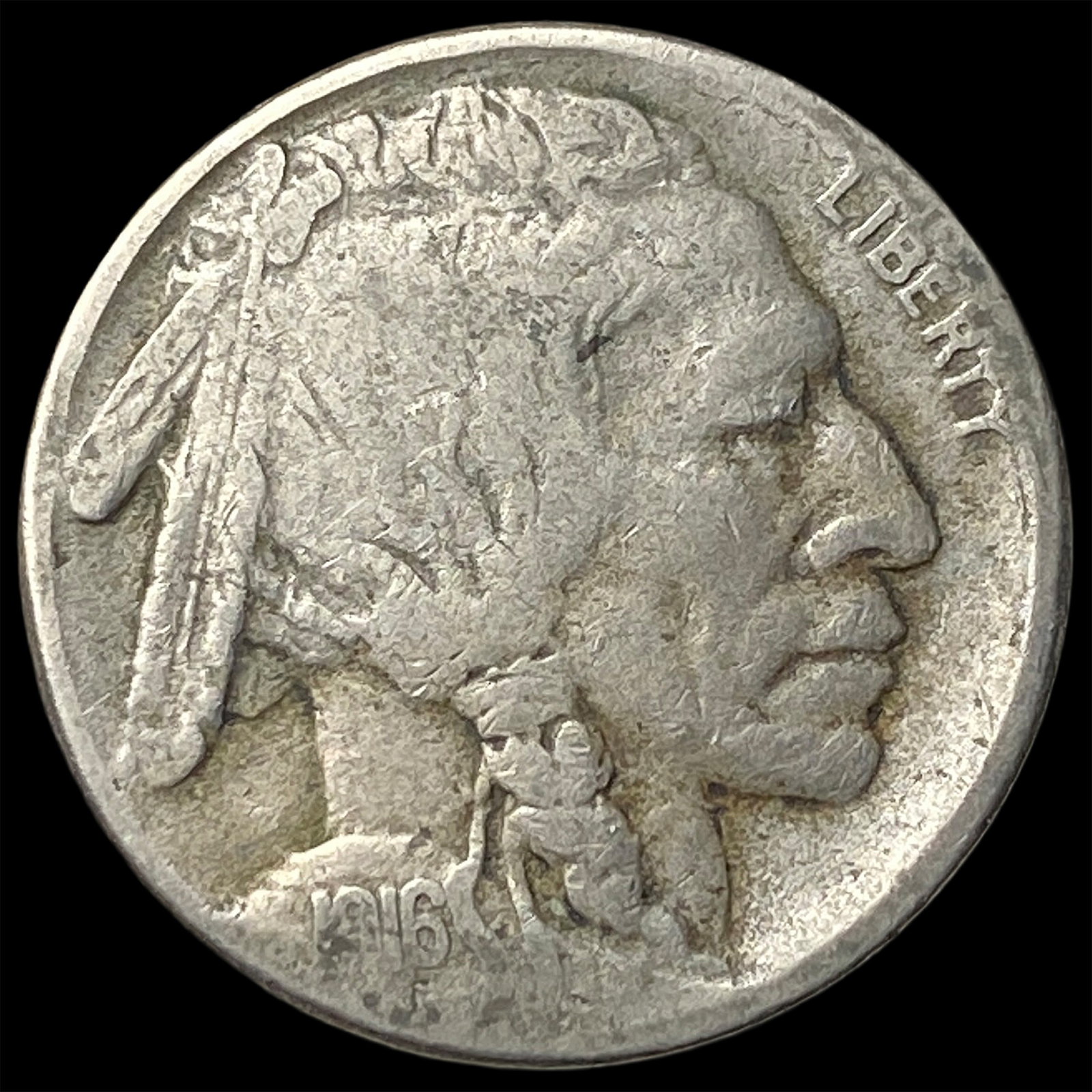 1916 Buffalo Nickel ABOUT UNCIRCULATED: 1916 Buffalo Nickel ABOUT UNCIRCULATED