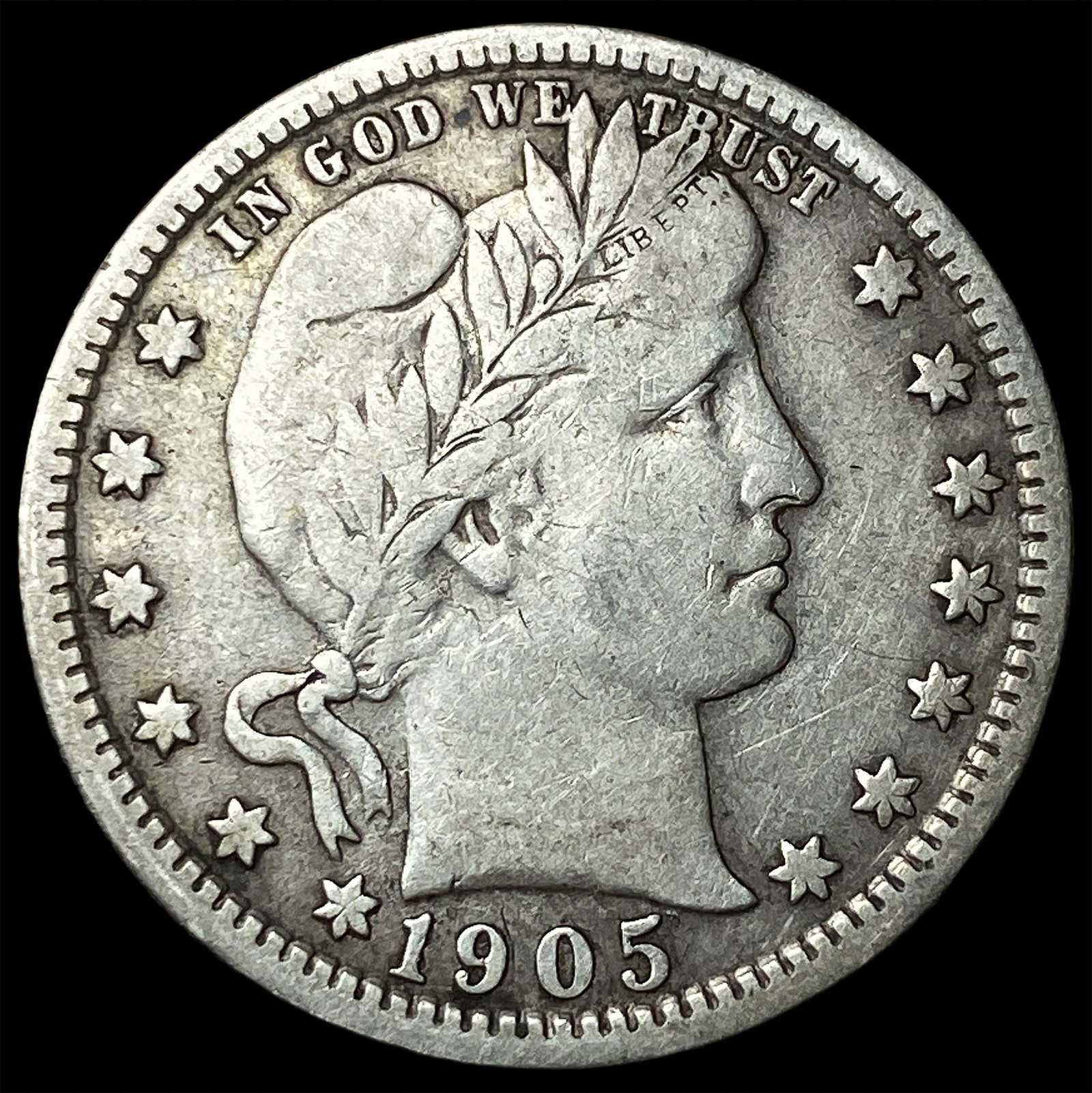 1905 Barber Quarter NEARLY UNCIRCULATED (1 of 2)