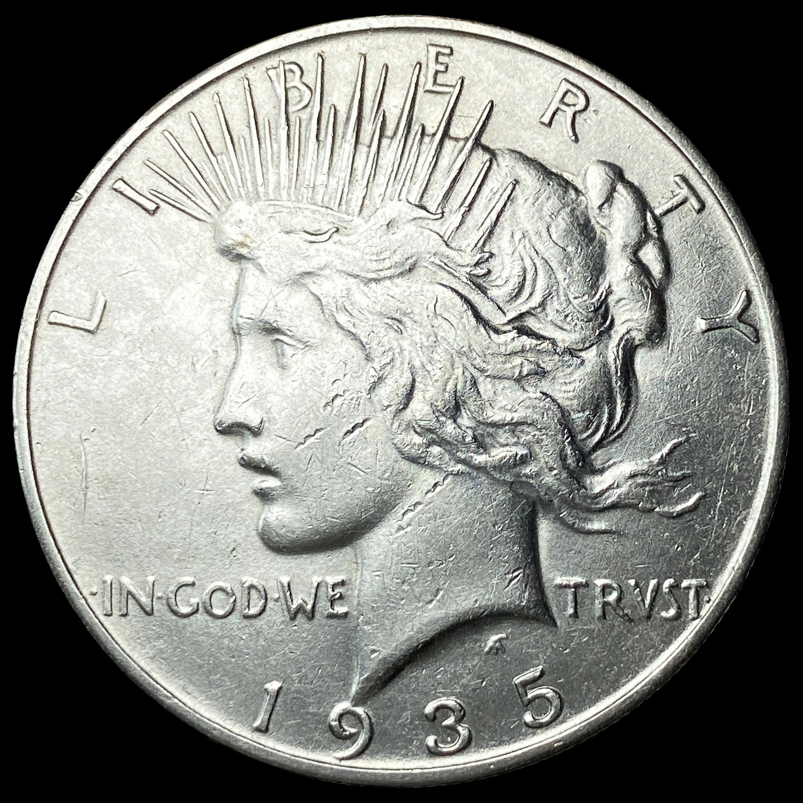 1935-S Silver Peace Dollar UNCIRCULATED: 1935-S Silver Peace Dollar UNCIRCULATED