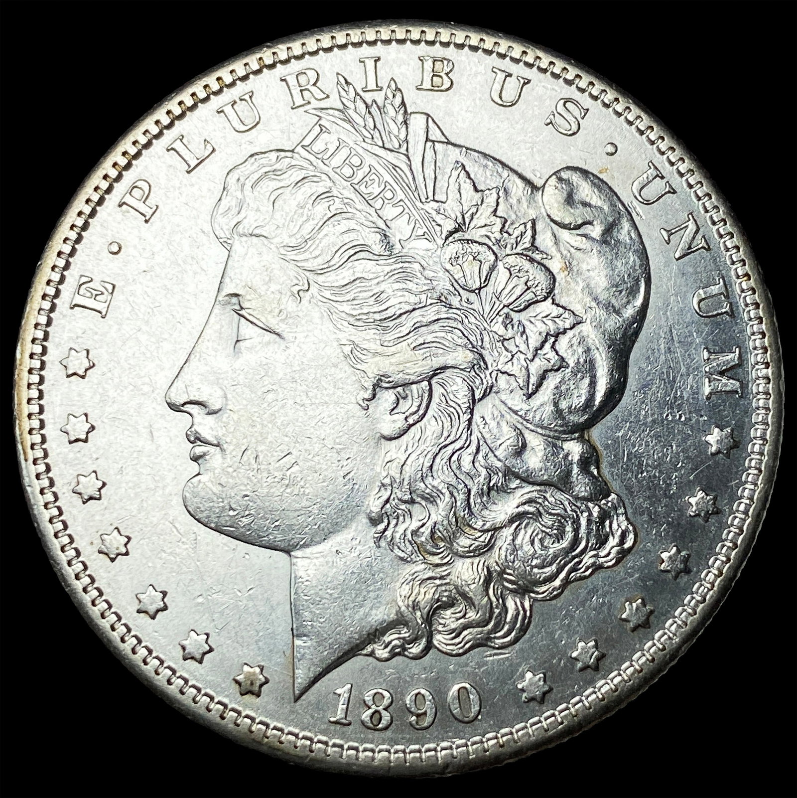 1890-S Silver Morgan Dollar CLOSELY UNCIRCULATED: 1890-S Silver Morgan Dollar CLOSELY UNCIRCULATED