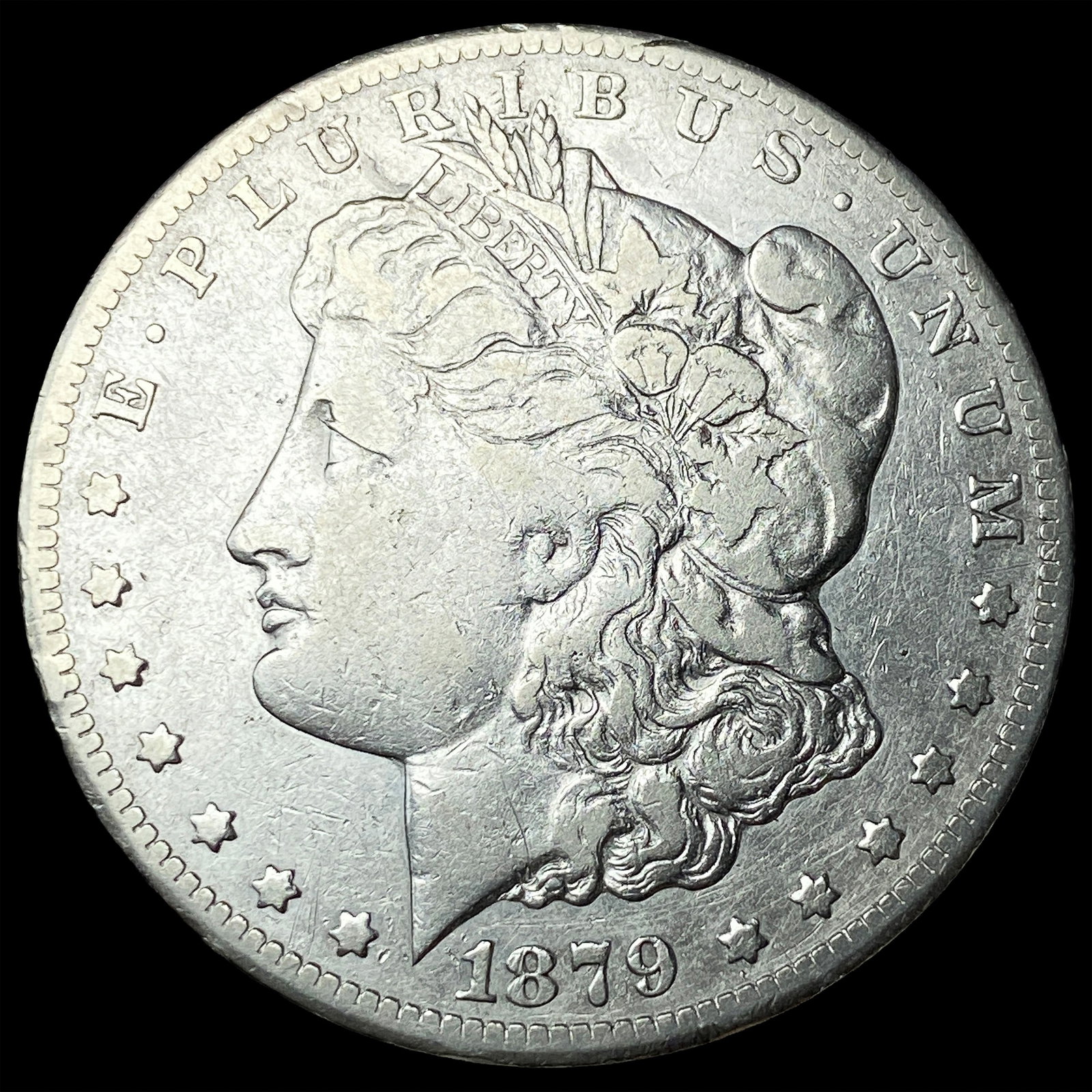 1879-CC Silver Morgan Dollar LIGHTLY CIRCULATED (1 of 2)