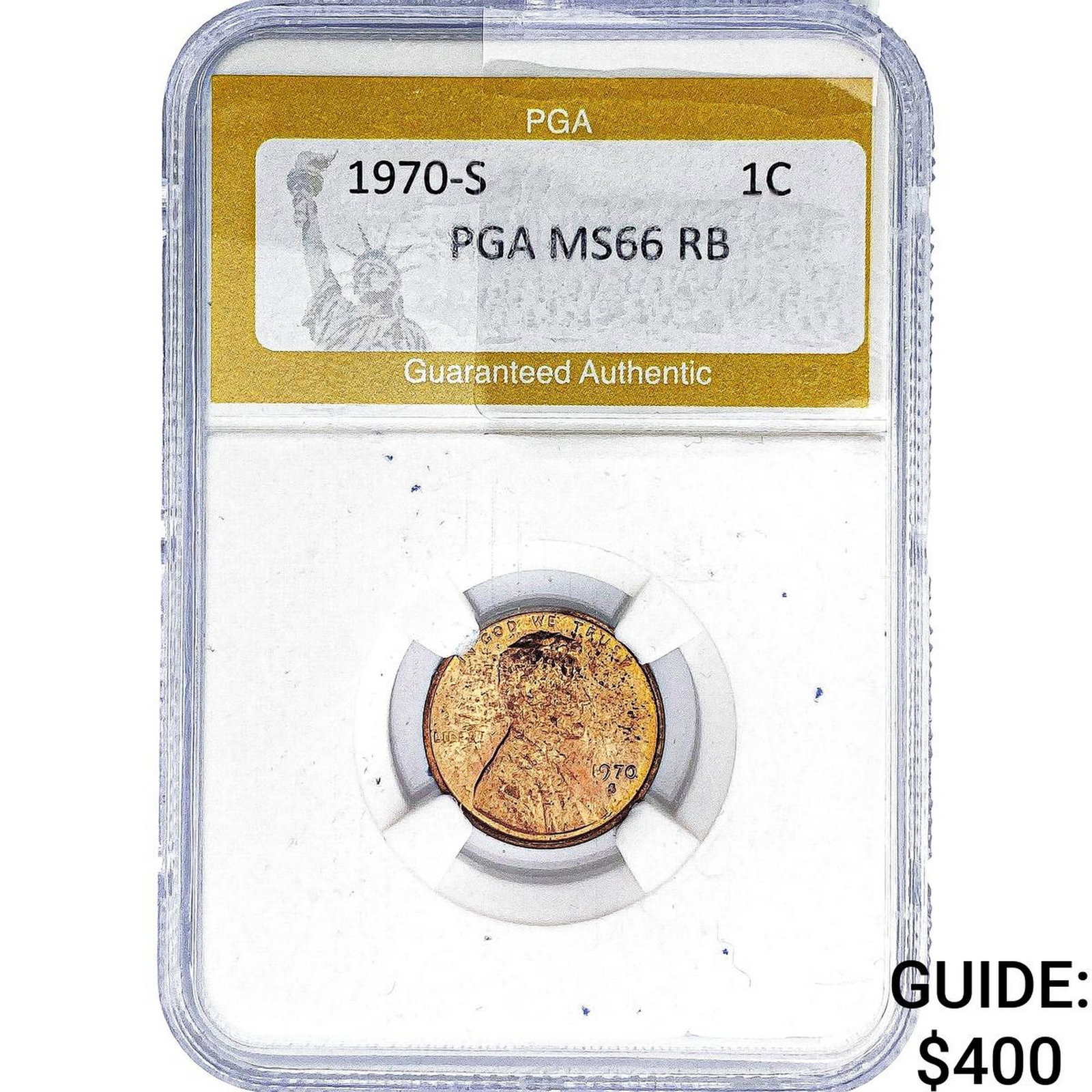 1970-S Wheat Cent PGA MS66 RB (1 of 2)