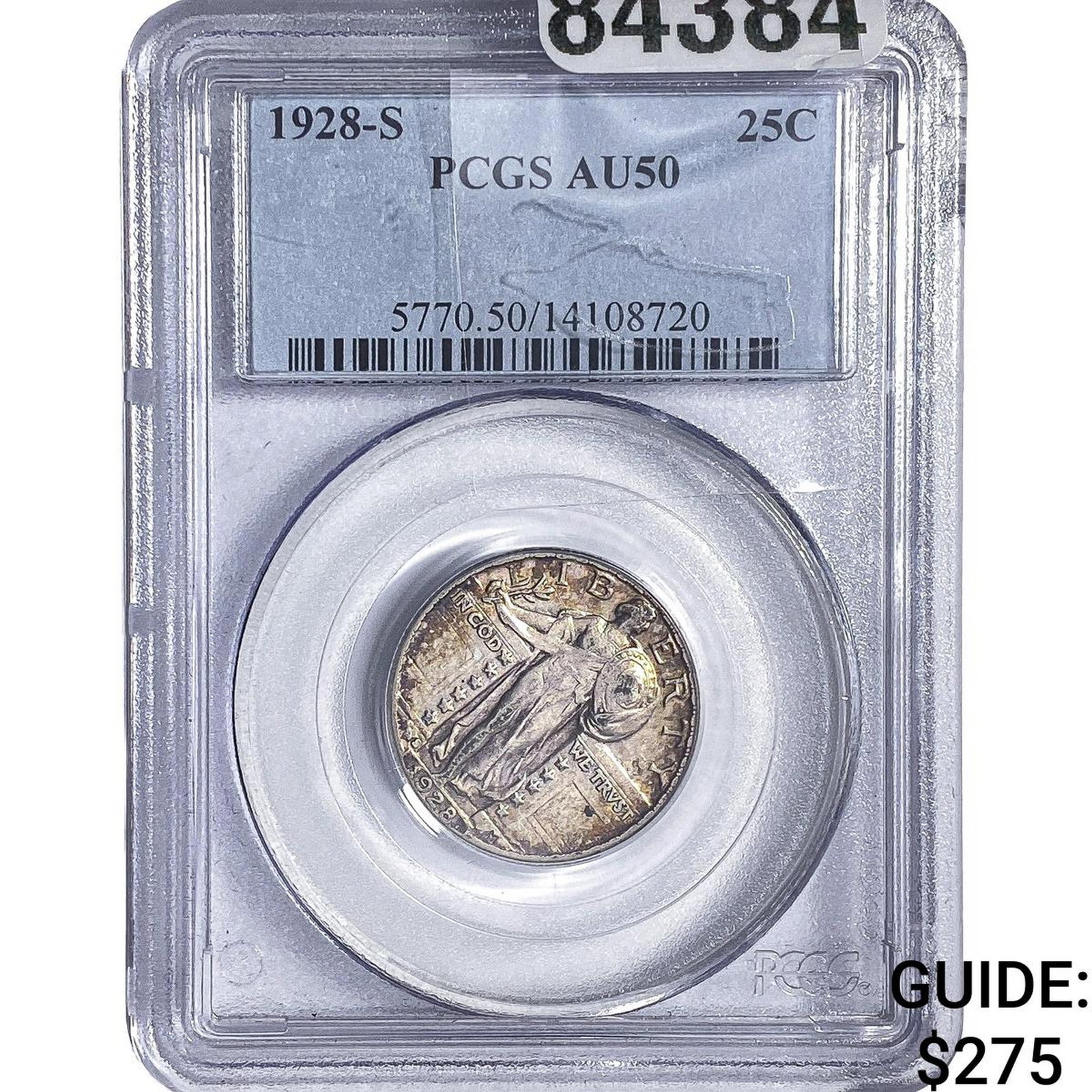 1928-S Standing Liberty Quarter PCGS AU50 (1 of 2)