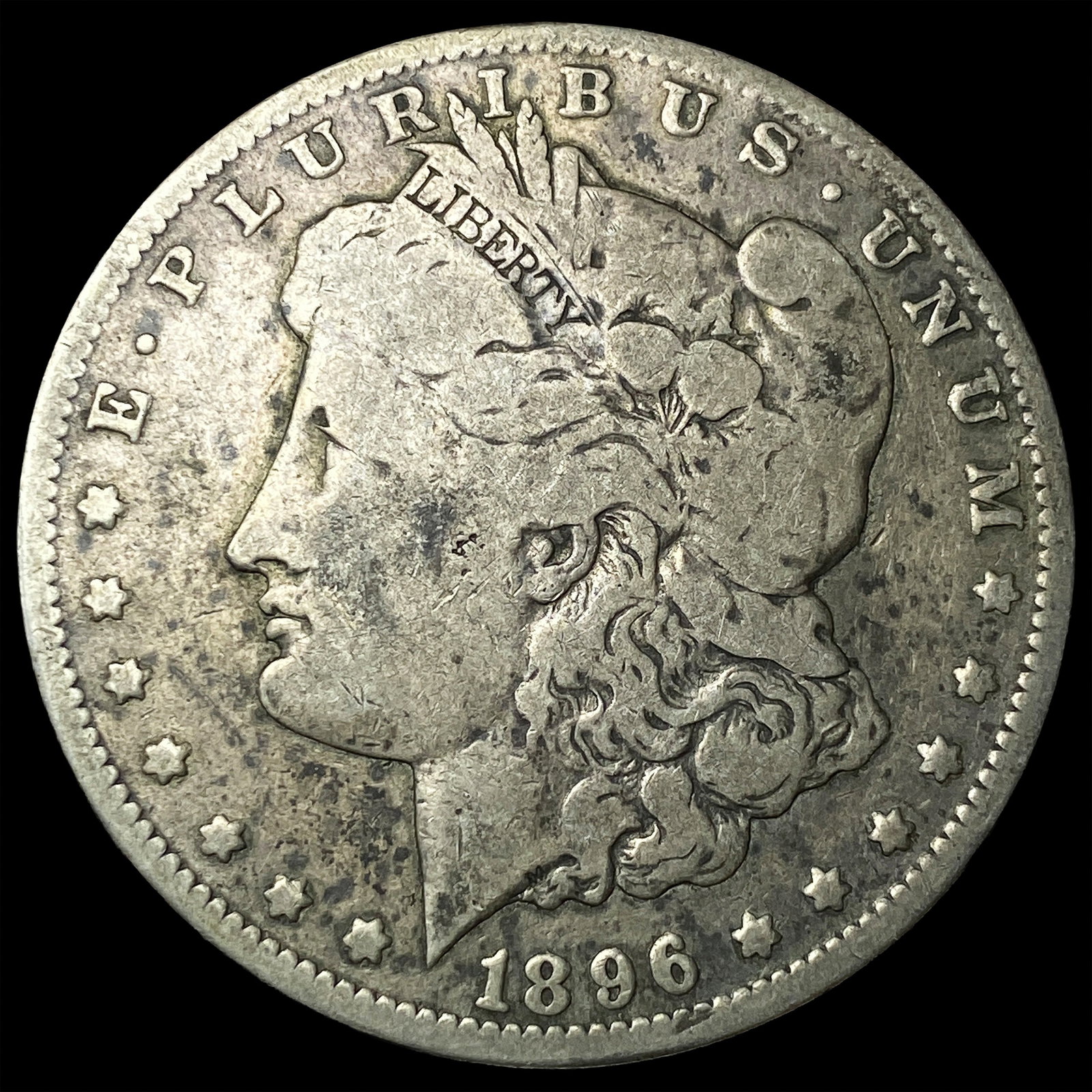 1896-S Silver Morgan Dollar NICELY CIRCULATED: 1896-S Silver Morgan Dollar NICELY CIRCULATED