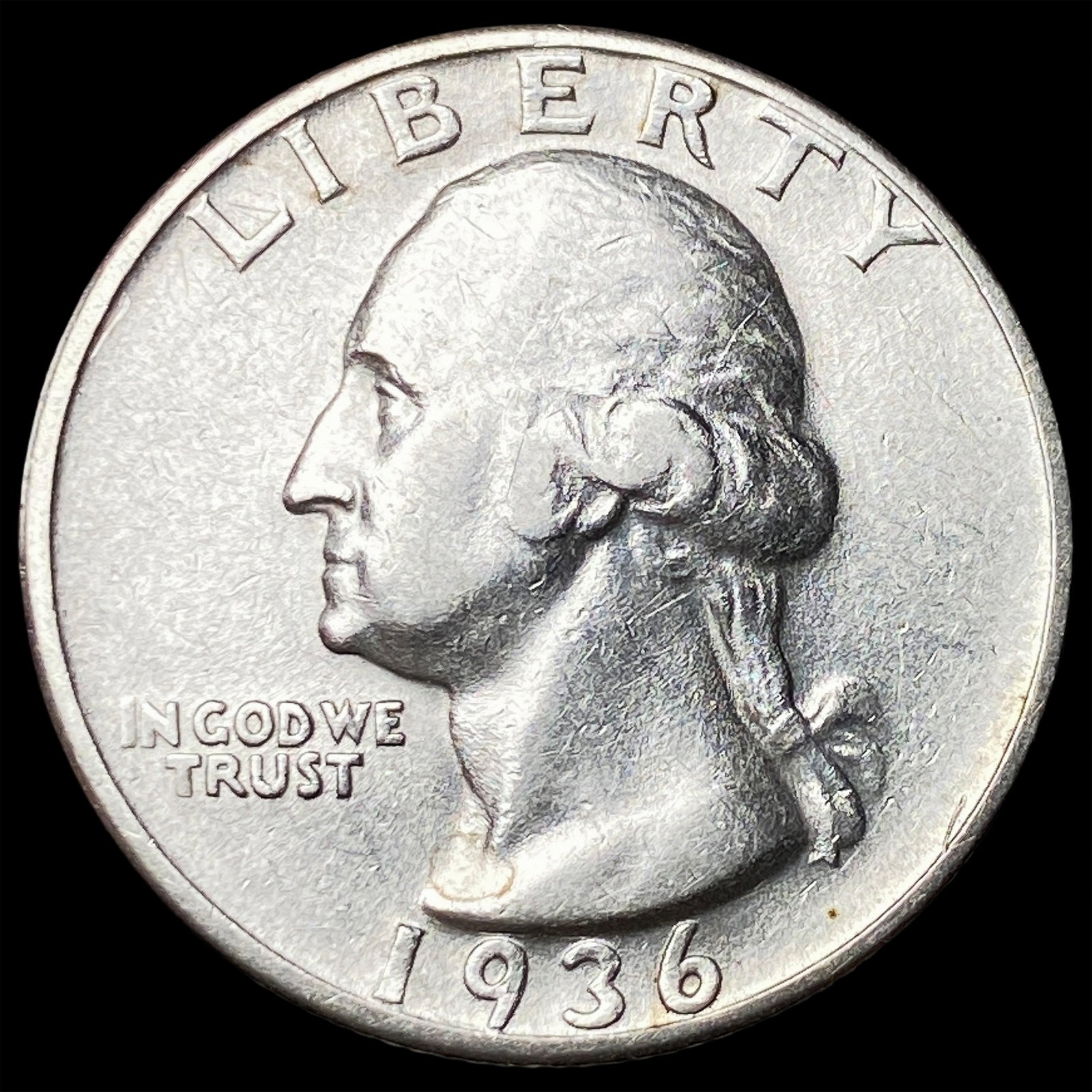 1936-D Silver Washington Quarter CLOSELY UNCIRCULATED (1 of 2)