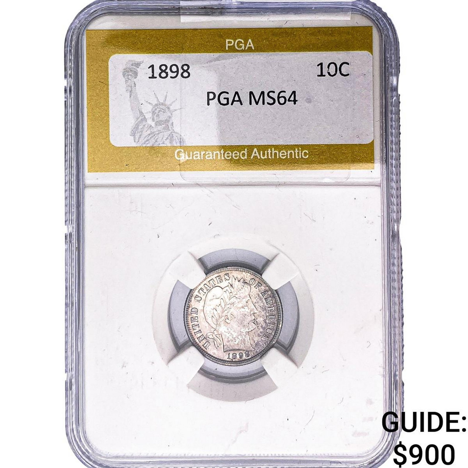 1898 Barber Dime PGA MS64 (1 of 2)