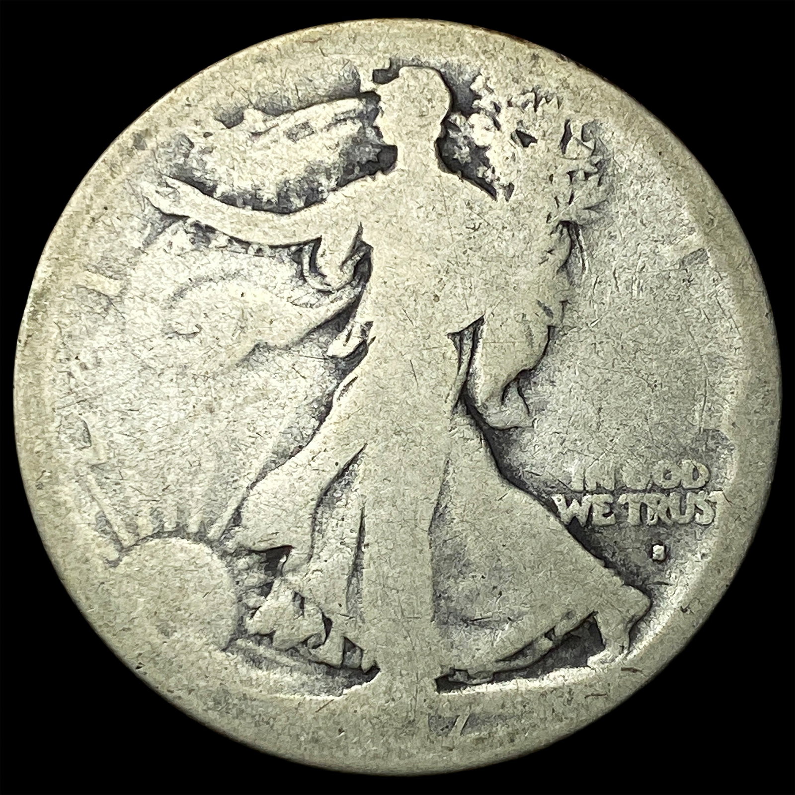 1917-S Walking Liberty Half Dollar NICELY CIRCULATED: 1917-S Walking Liberty Half Dollar NICELY CIRCULATED