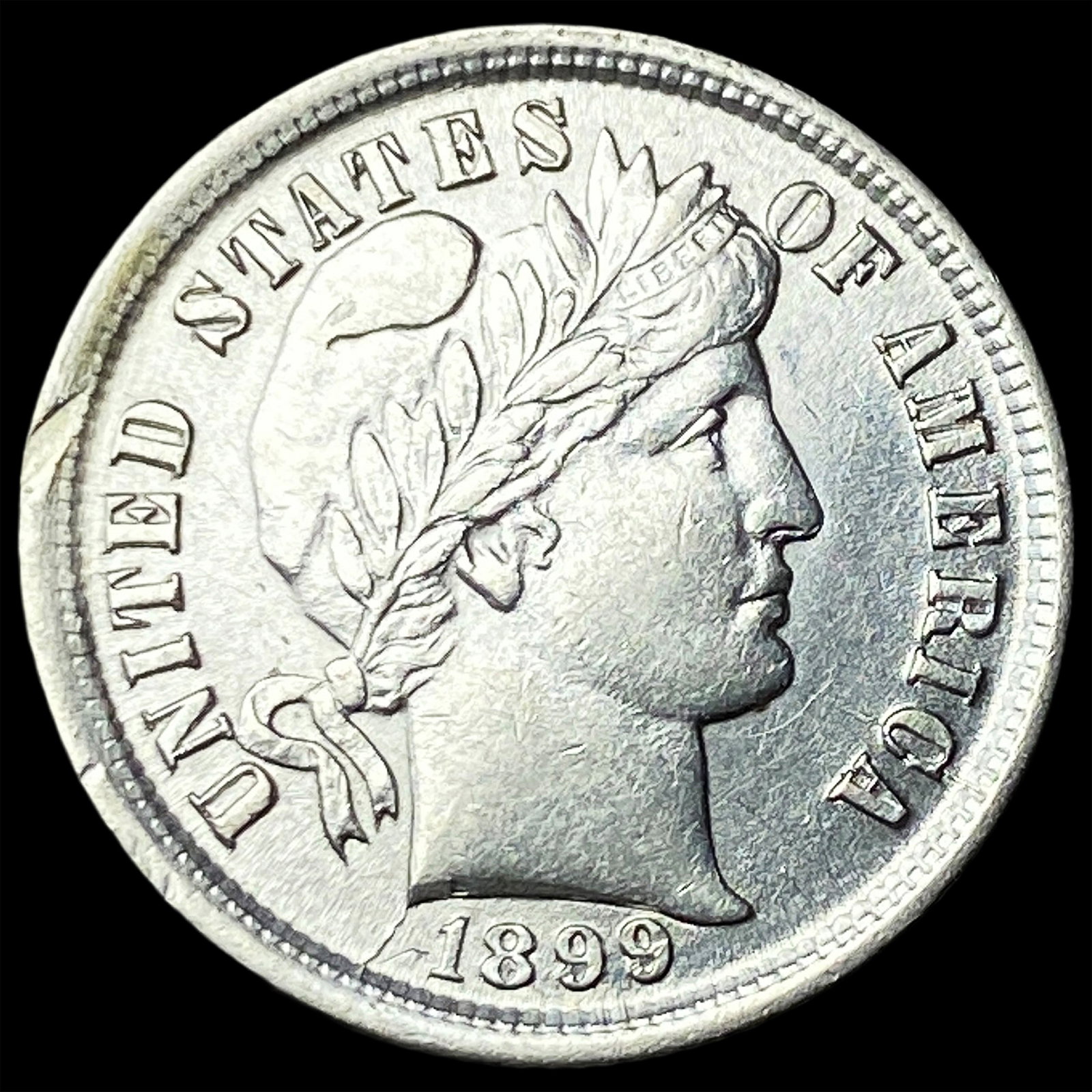 1899 Barber Dime CLOSELY UNCIRCULATED (1 of 2)