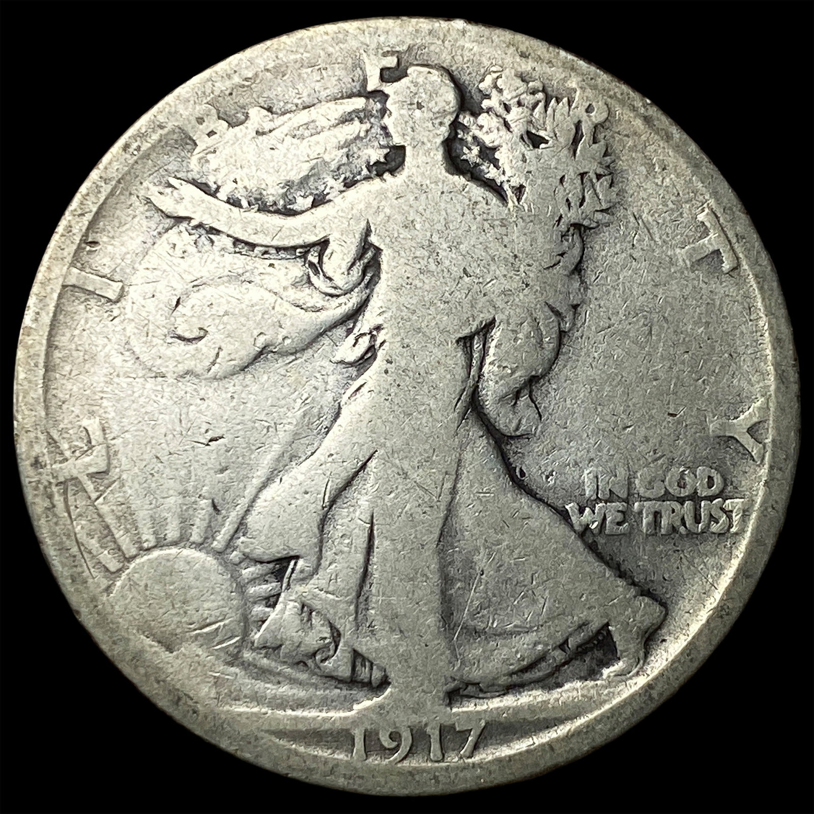 1917-S Silver Walking Liberty Half Dollar CHOICE PROOF (1 of 2)