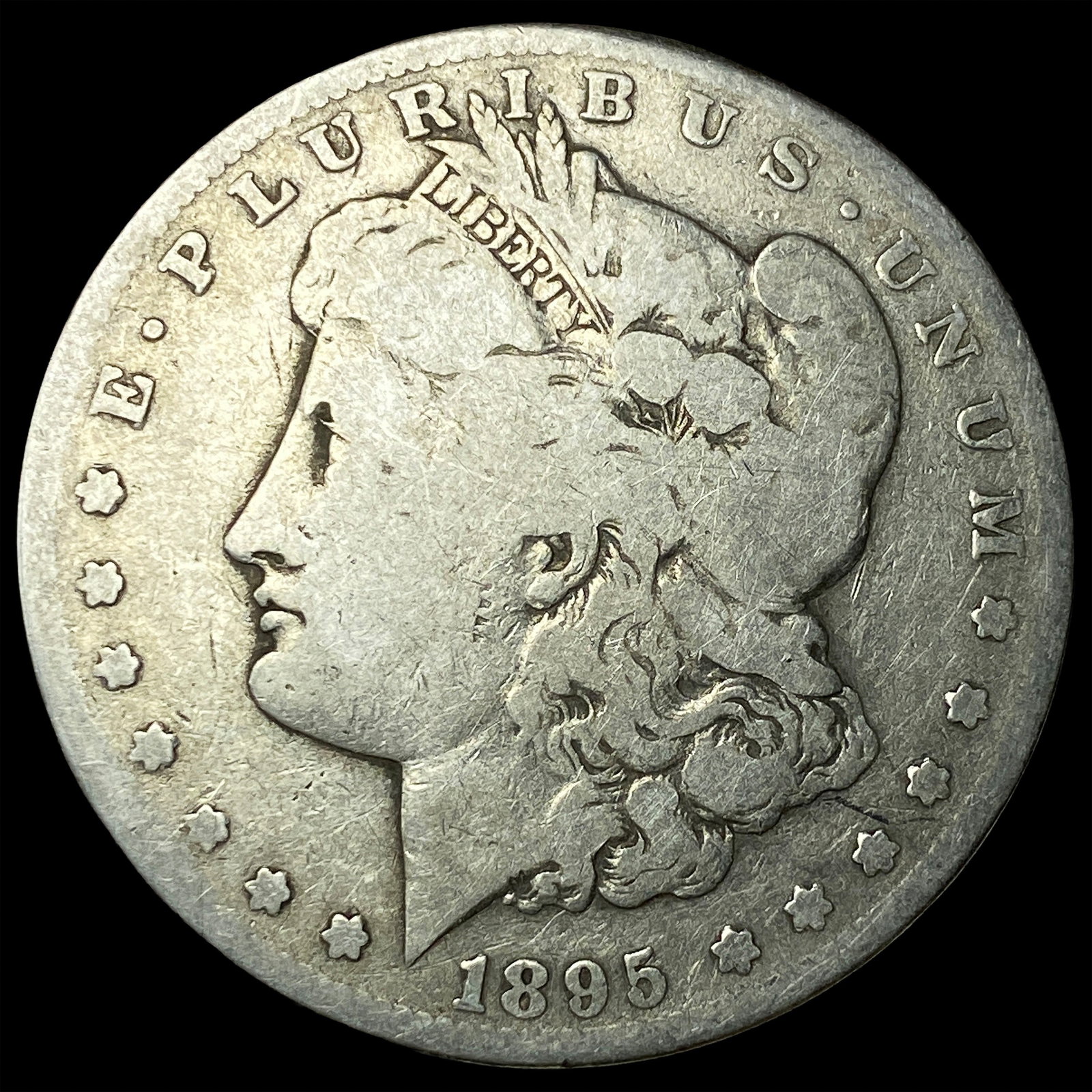 1895-S Silver Morgan Dollar NICELY CIRCULATED: 1895-S Silver Morgan Dollar NICELY CIRCULATED