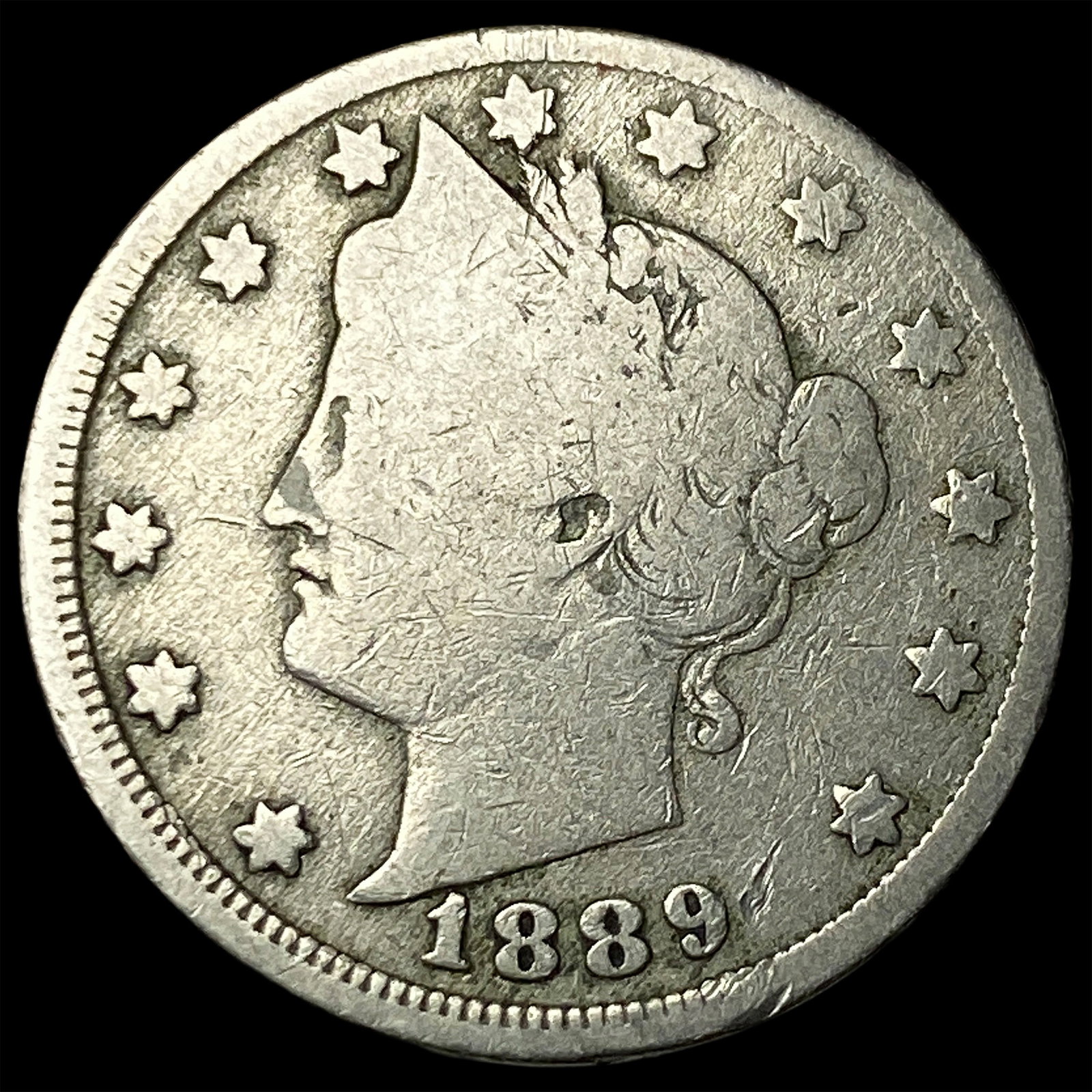1889-O Liberty Head Nickel NICELY CIRCULATED: 1889-O Liberty Head Nickel NICELY CIRCULATED