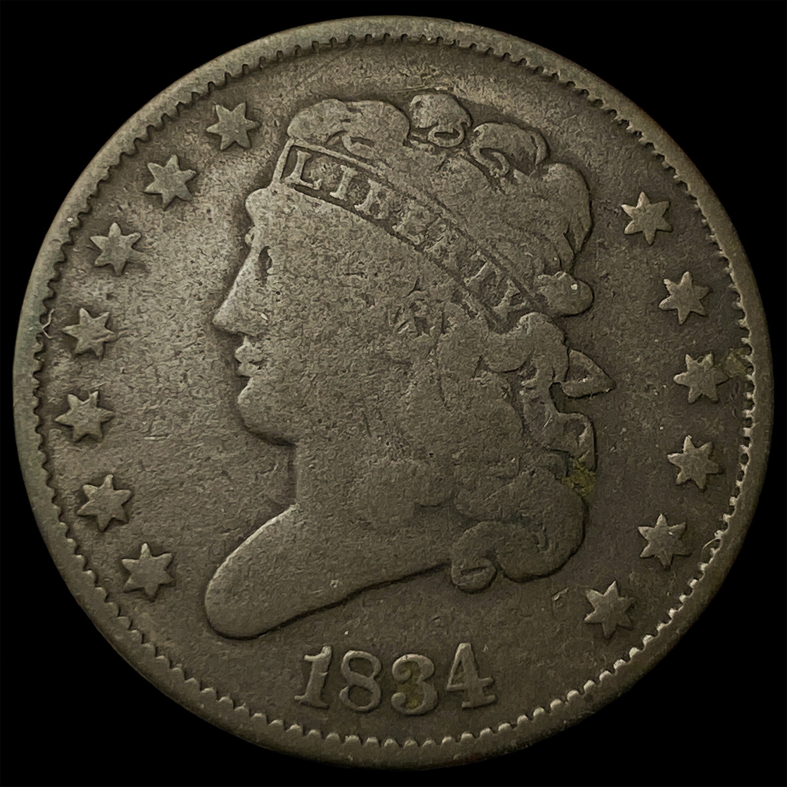 1834 Classic Head Half Cent LIGHTLY CIRCULATED (1 of 2)