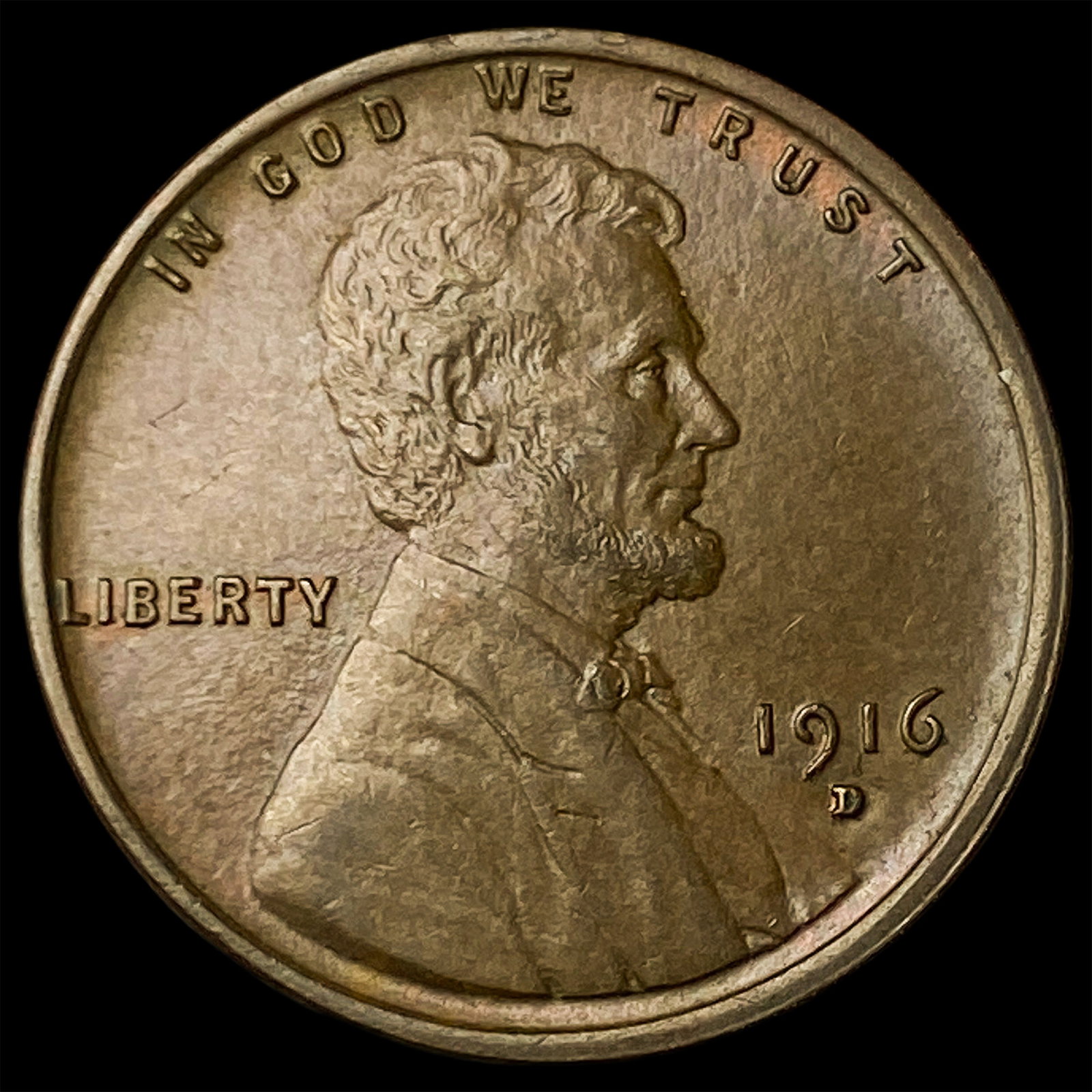1916-D Lincoln Wheat Cent CHOICE BU (1 of 2)