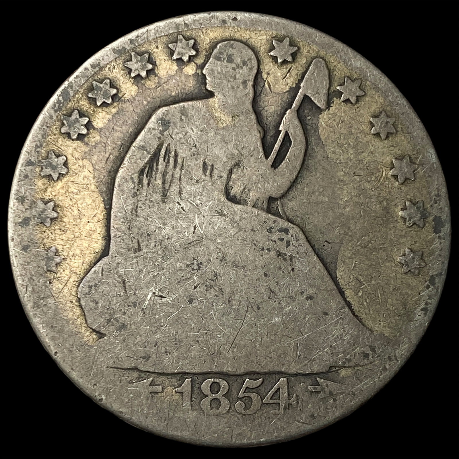 1854-O Arrows Seated Liberty Silver Half Dollar HIGH GRADE: 1854-O Arrows Seated Liberty Silver Half Dollar HIGH GRADE