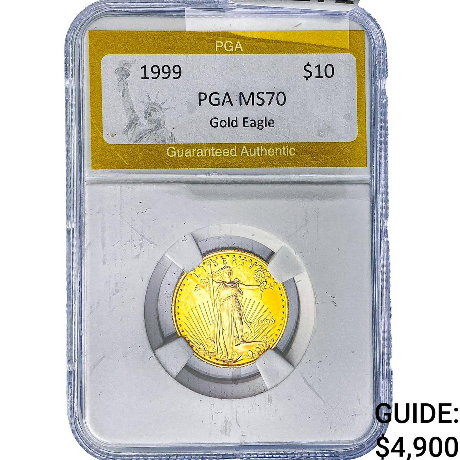 1999 1/4oz $10 Gold Eagle PGA MS70 (1 of 2)