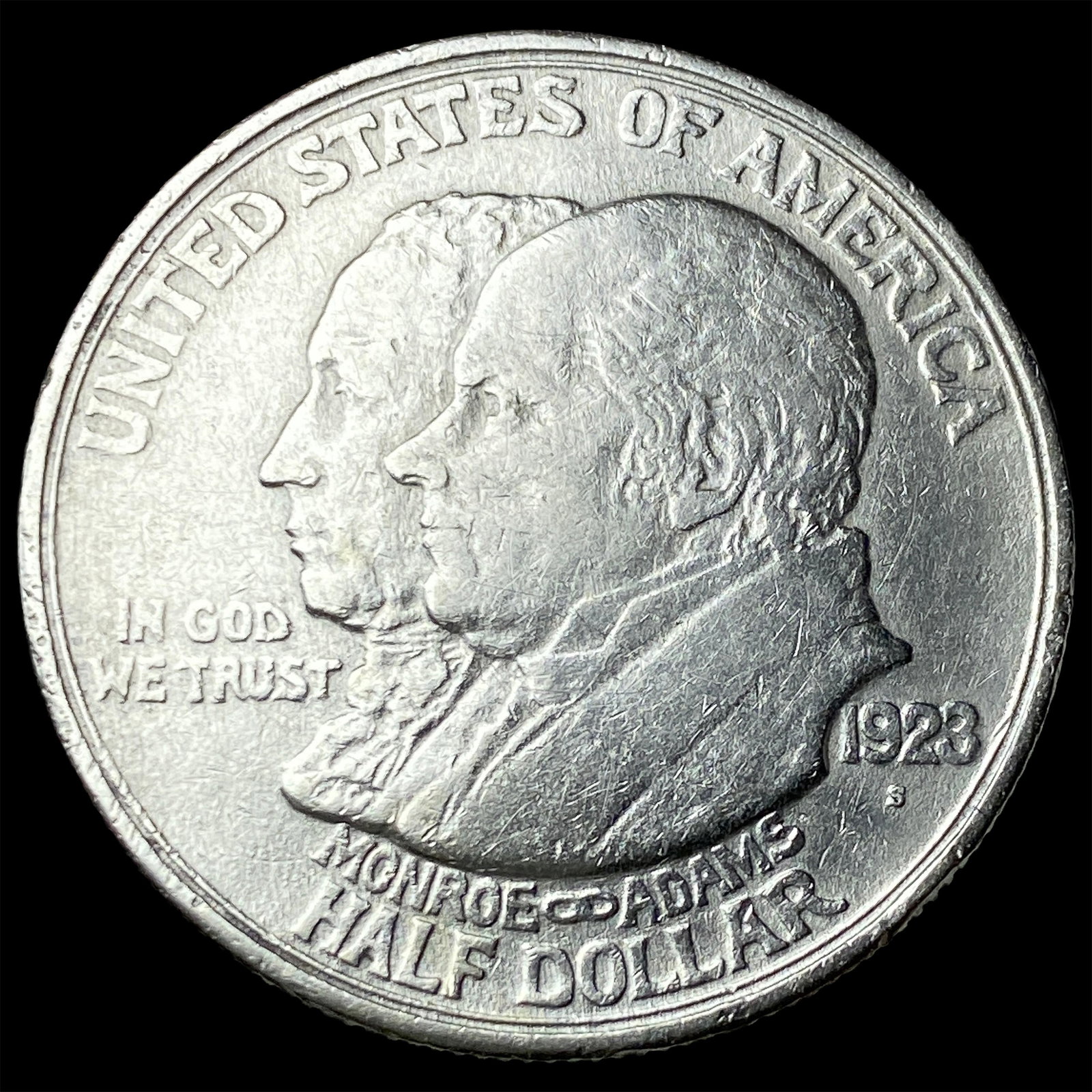 1923-S Monroe Doctrine Centennial Half Dollar NEARLY UNCIRCULATED (1 of 2)