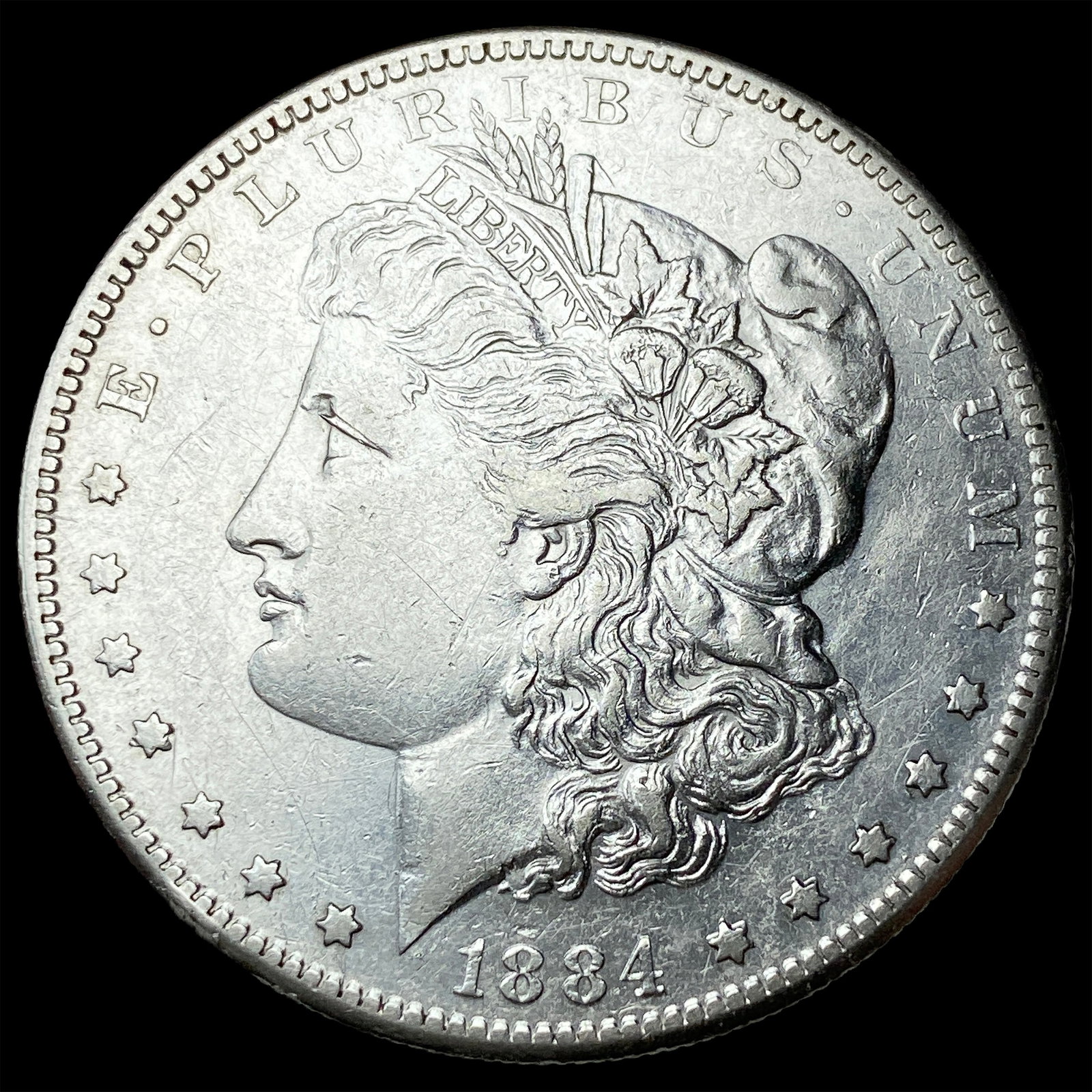 1884-S Silver Morgan Dollar CLOSELY UNCIRCULATED: 1884-S Silver Morgan Dollar CLOSELY UNCIRCULATED