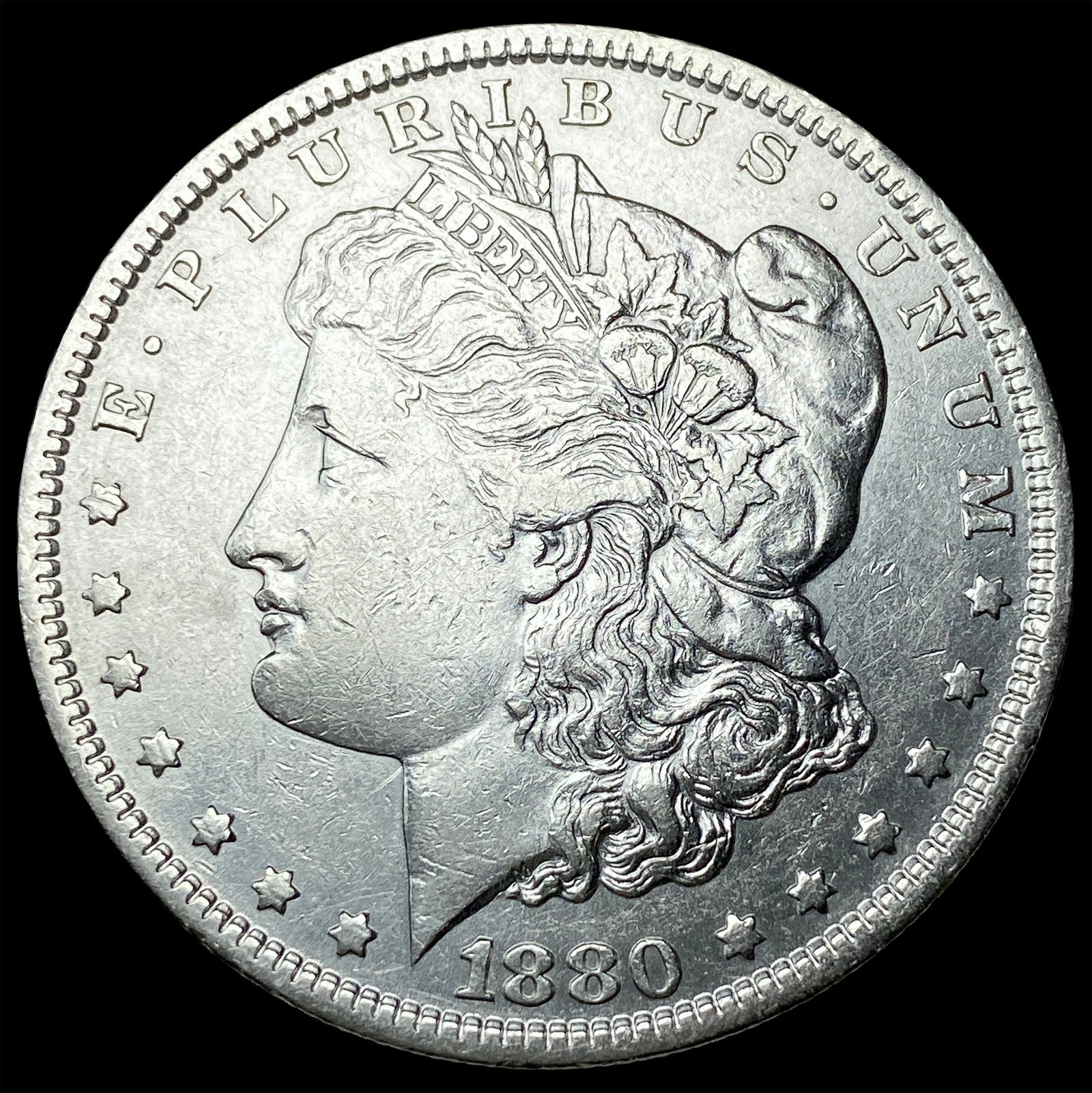 1880 Morgan Silver Dollar CLOSELY UNCIRCULATED (1 of 2)