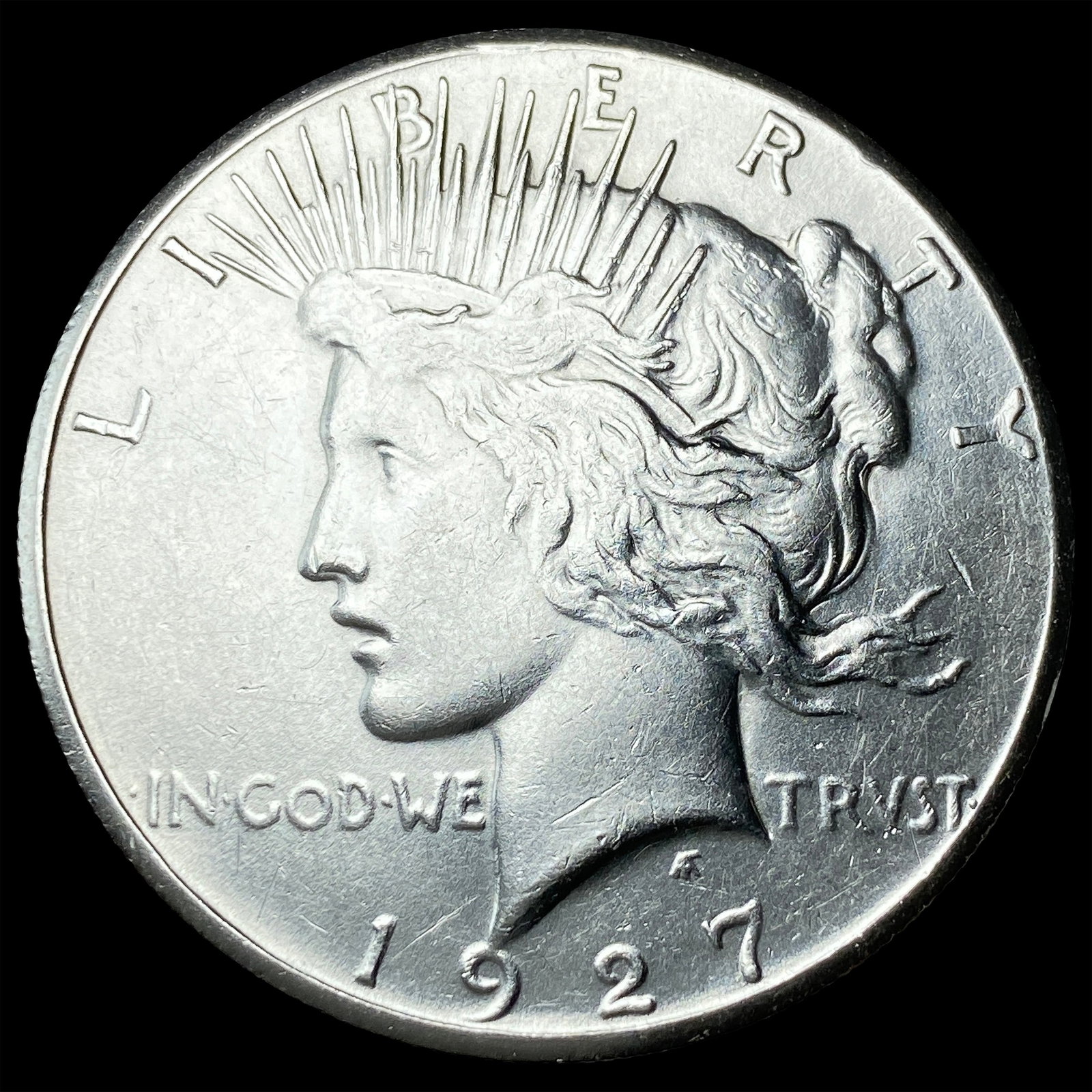 1927 Peace Silver Dollar CLOSELY UNCIRCULATED: 1927 Peace Silver Dollar CLOSELY UNCIRCULATED
