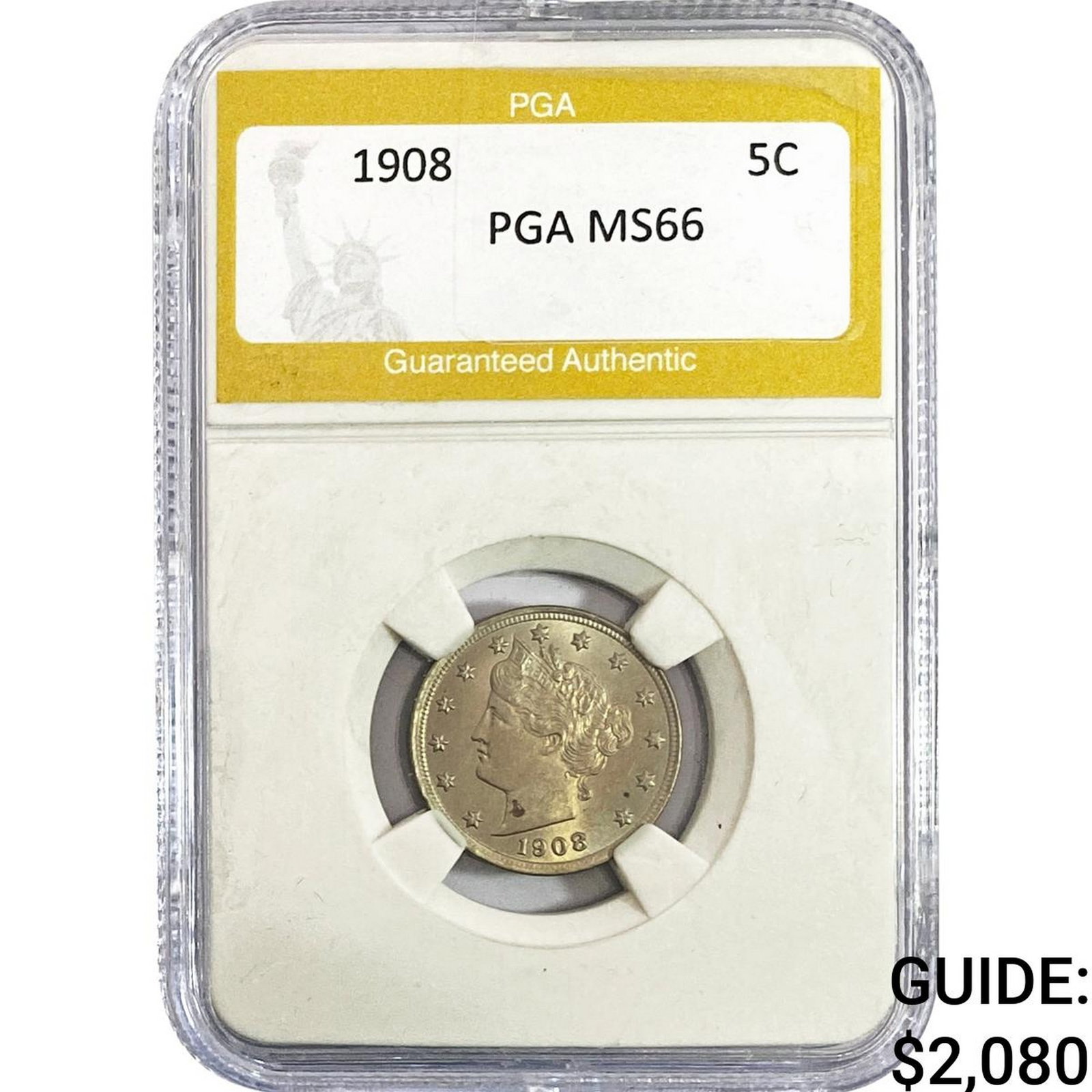 1908 Liberty Victory Nickel PGA MS66 (1 of 2)