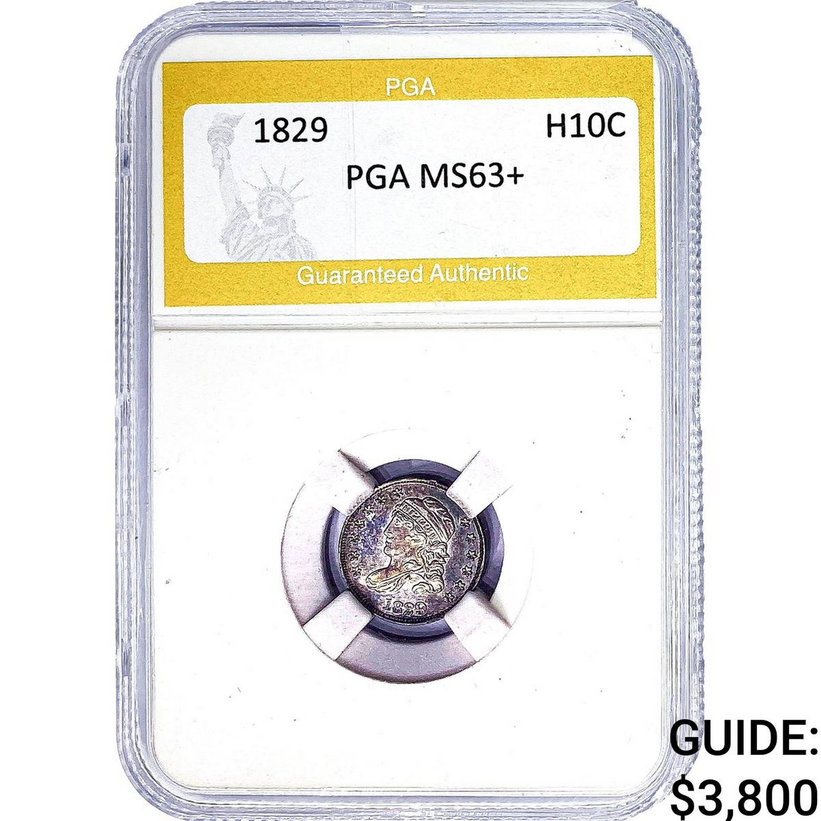 1829 Capped Bust Half Dime PGA MS63+ (1 of 2)