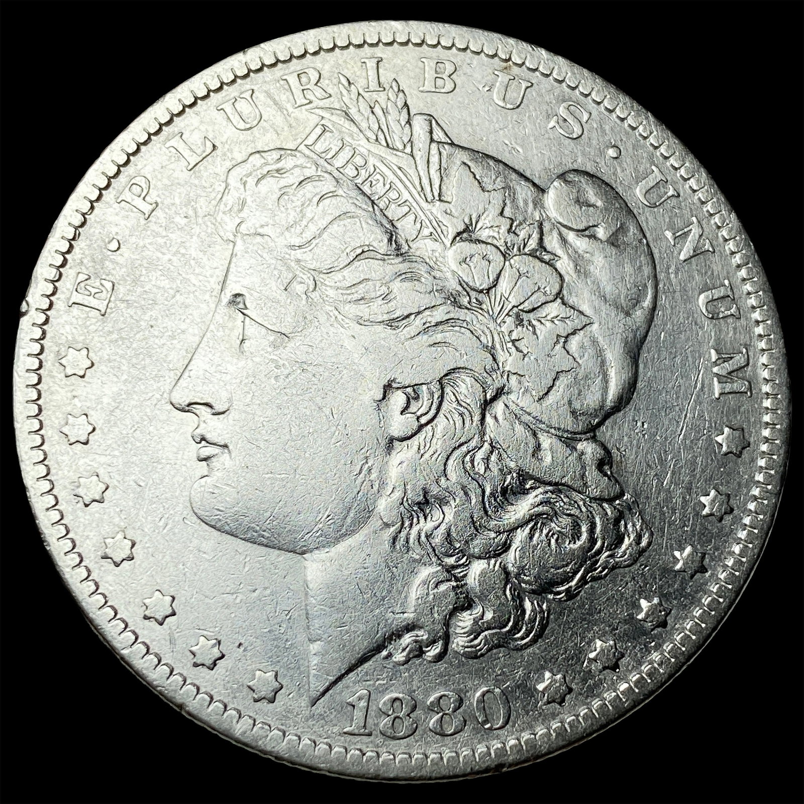 1880 Morgan Silver Dollar NEARLY UNCIRCULATED: 1880 Morgan Silver Dollar NEARLY UNCIRCULATED