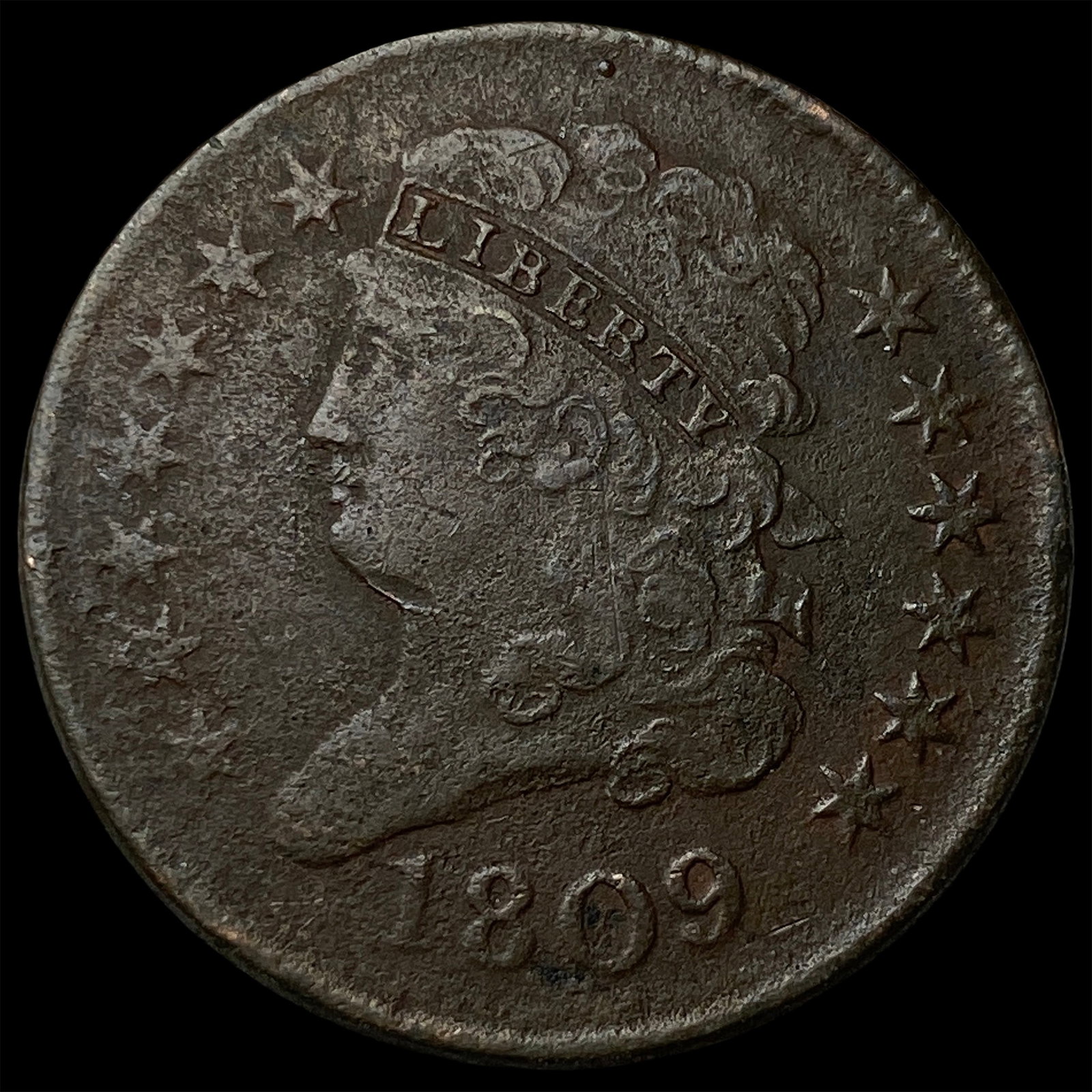 1809 Classic Head Half Cent NEARLY UNCIRCULATED (1 of 2)