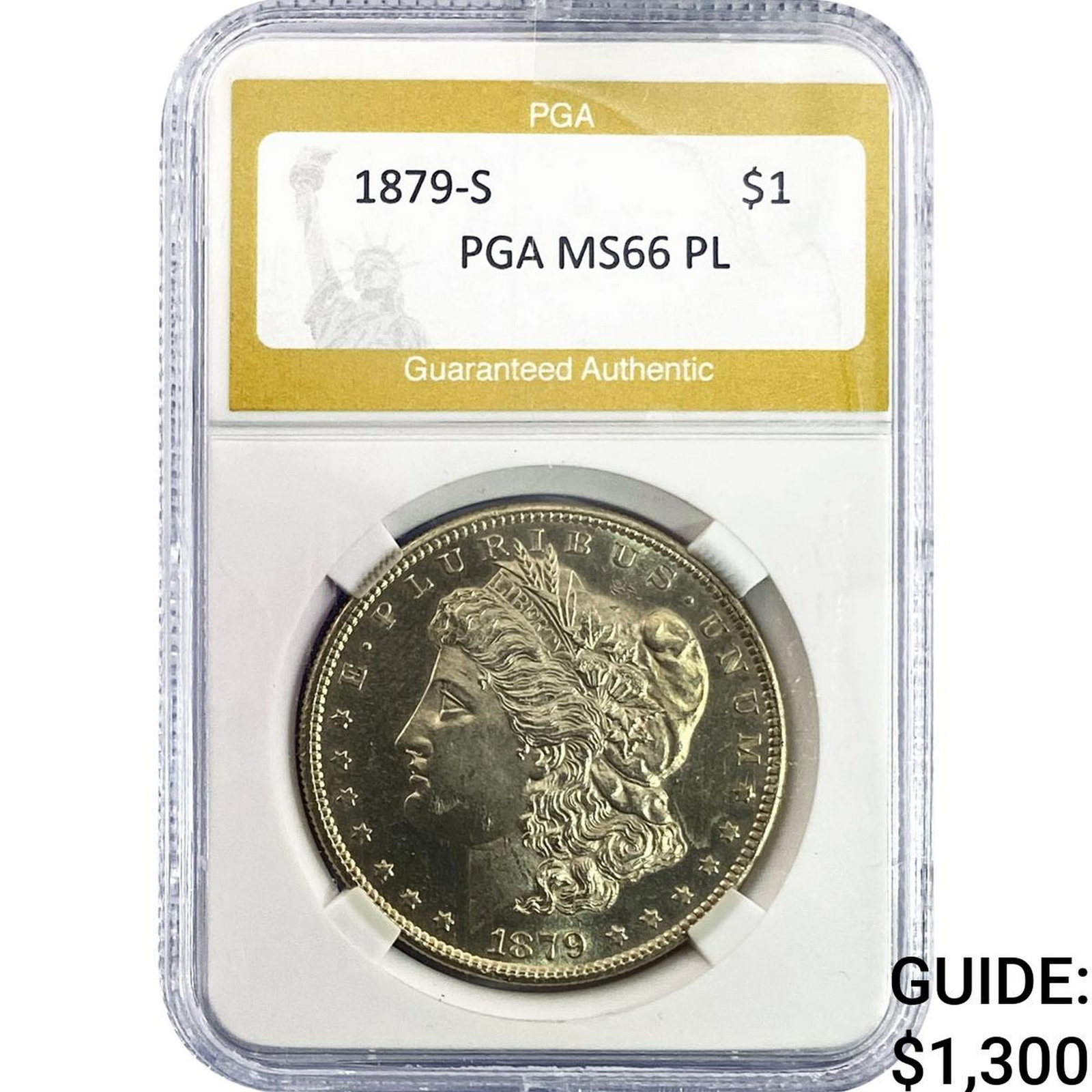 1879-S Morgan Silver Dollar PGA MS66 PL (1 of 2)