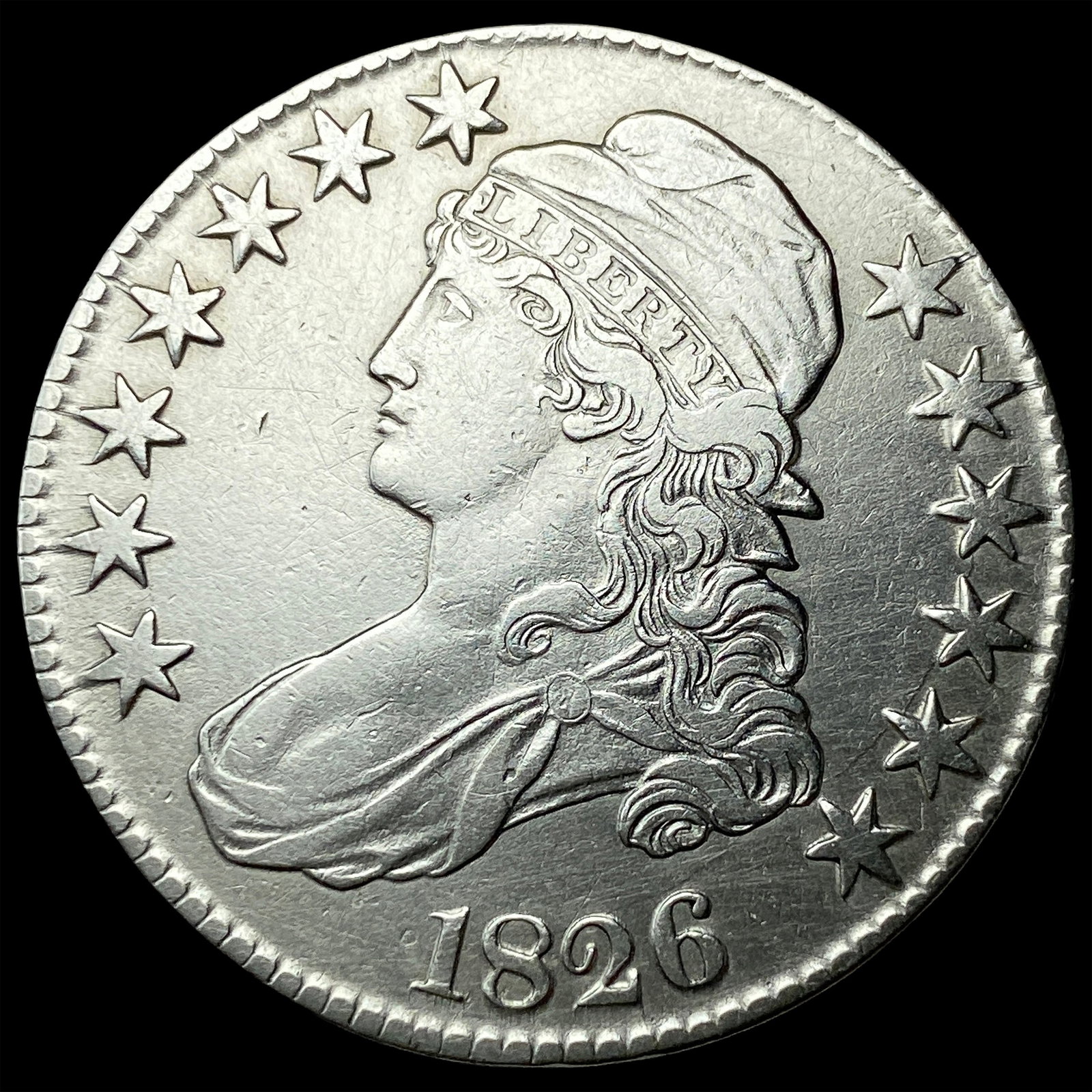 1826 Capped Bust Half Dollar NEARLY UNCIRCULATED (1 of 2)