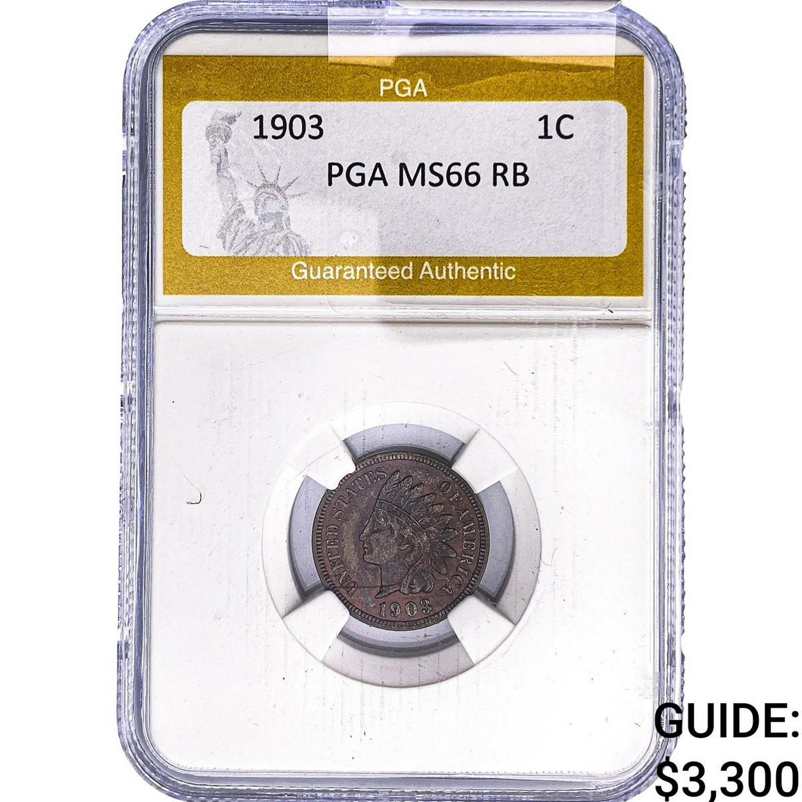 1903 Indian Head Cent PGA MS66 RB (1 of 2)
