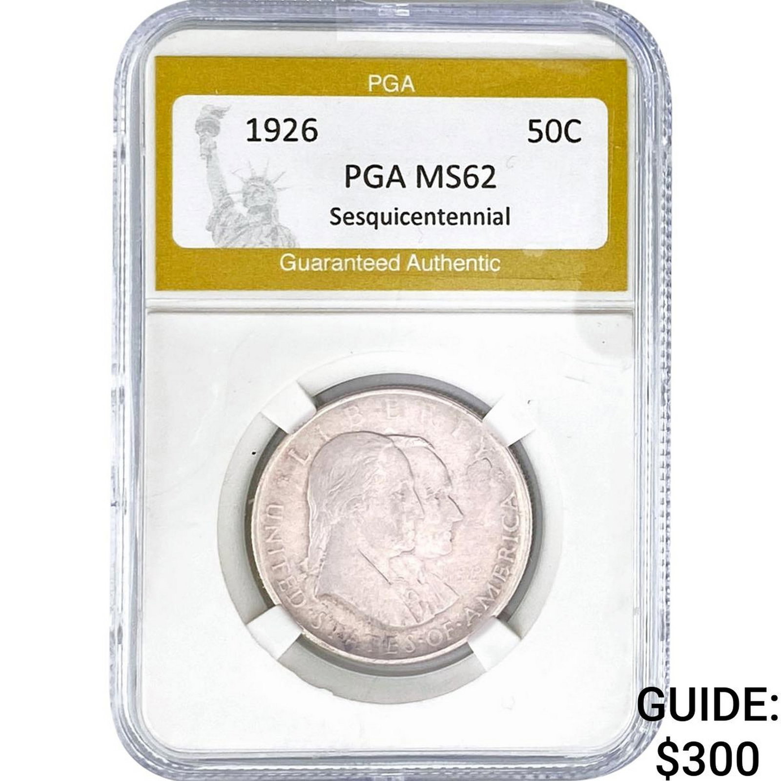 1926 Sesquicentennial Half Dollar PGA MS62 (1 of 2)
